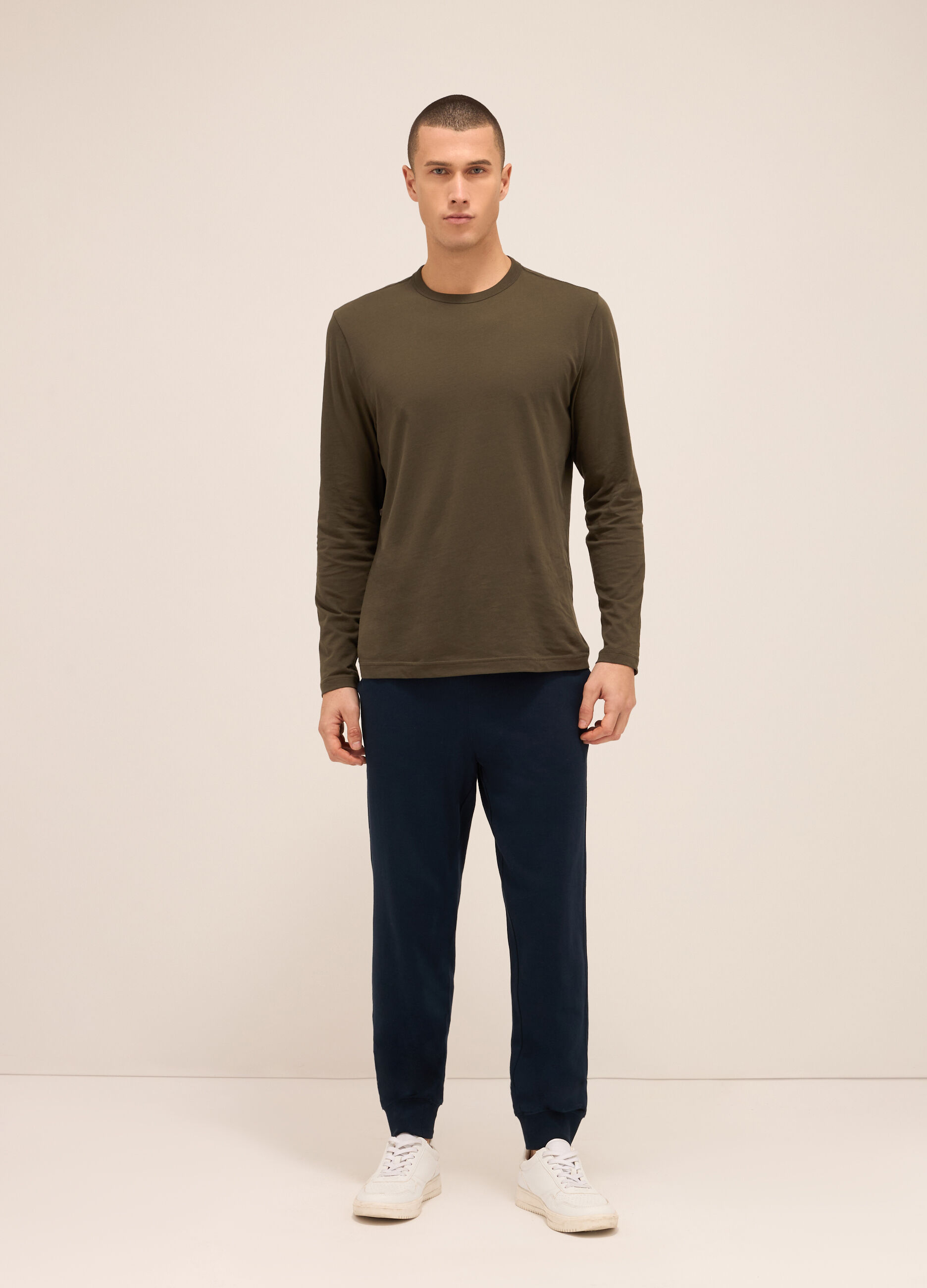 Jogger in puro cotone uomo_0