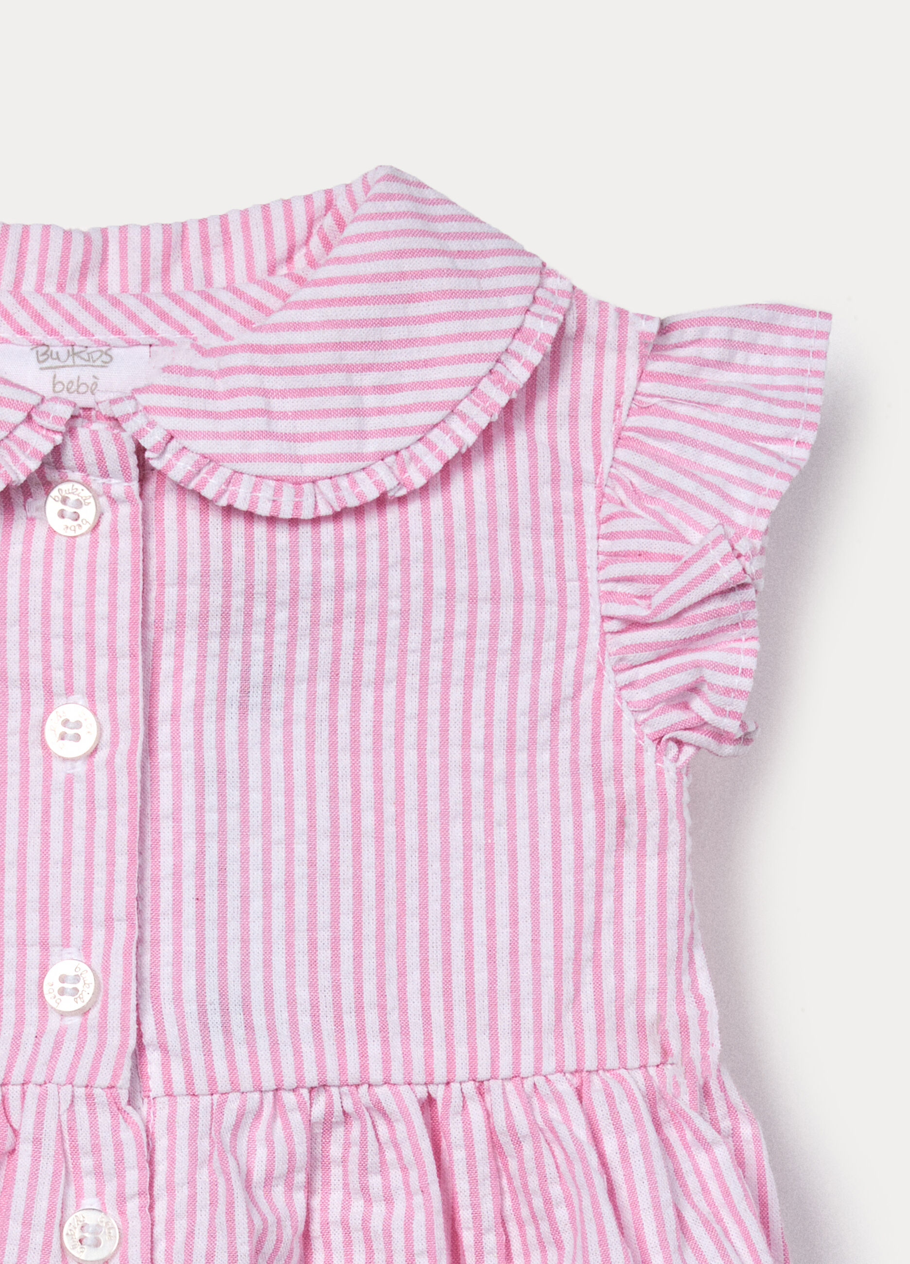 Set in misto cotone seersucker neonata_2