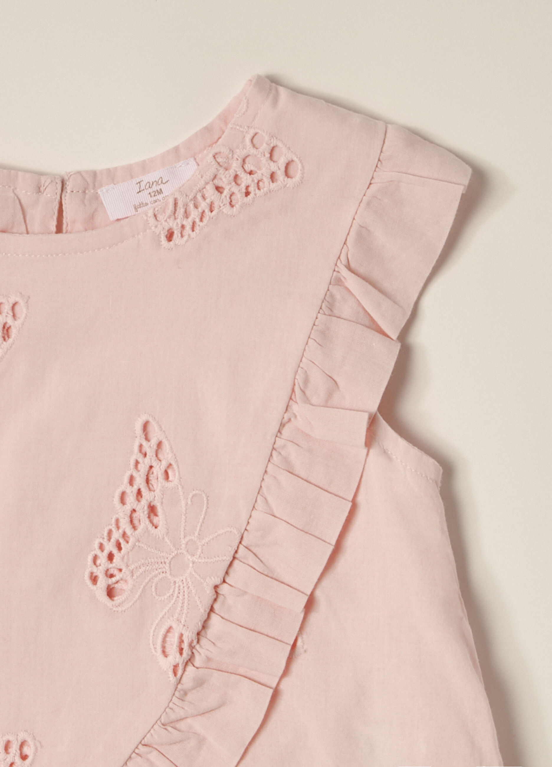 Blusa in puro cotone Sangallo IANA neonata_1