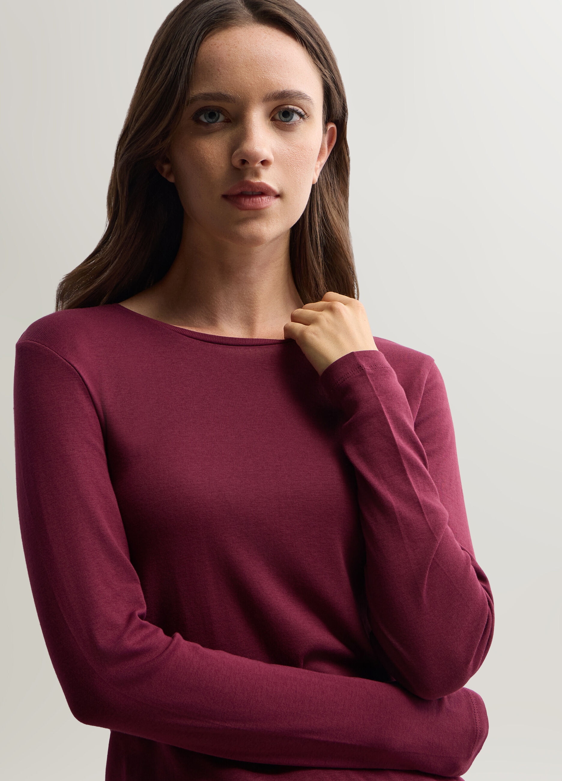 T-shirt girocollo donna_2