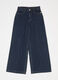 Denim wide leg in puro cotone donna_4