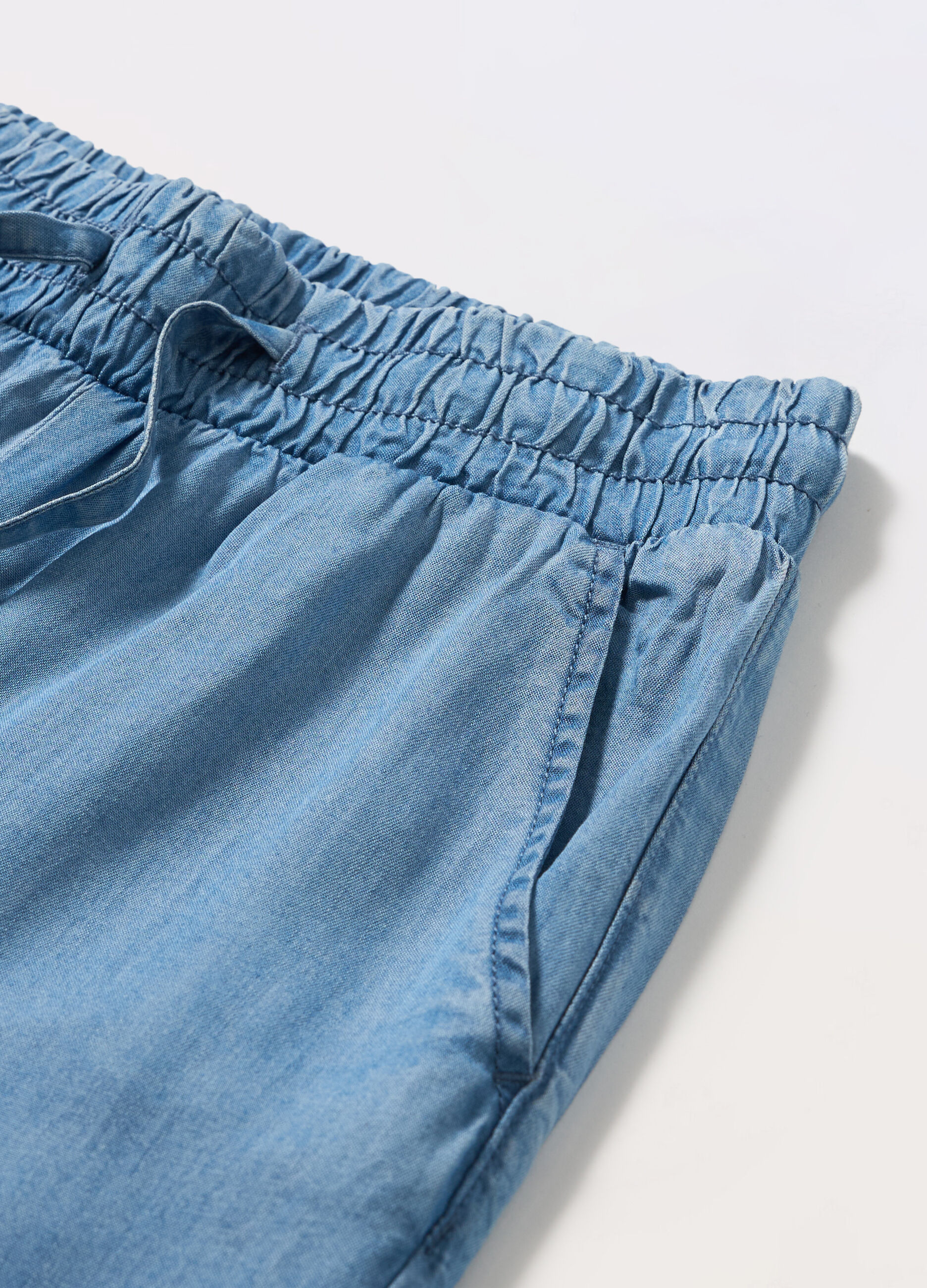 Pantaloni in pura lyocell ragazza_1