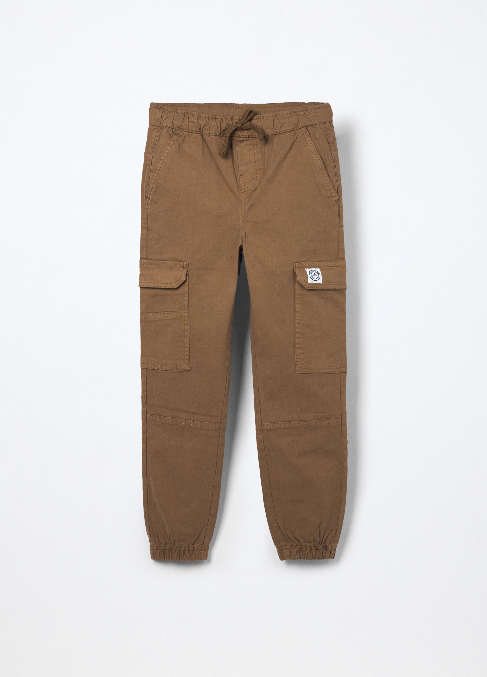 Pantaloni in twill di cotone stretch ragazzo_0