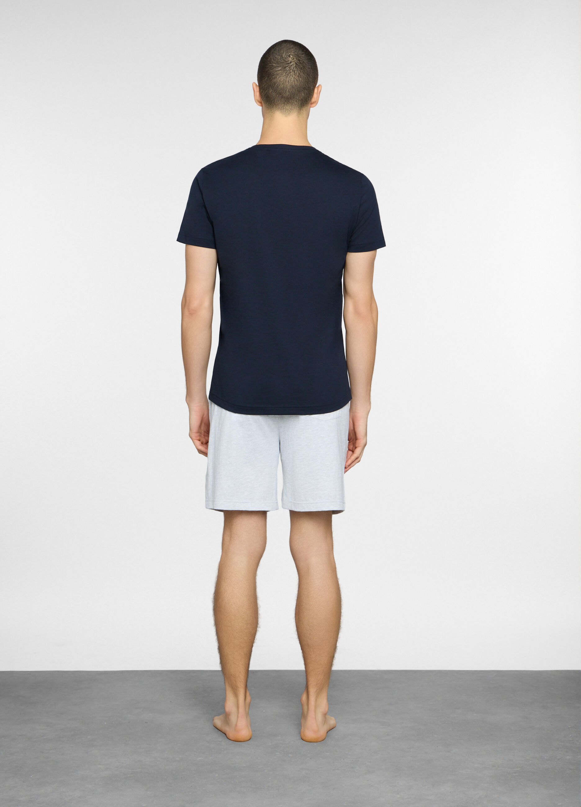 Pigiama corto con stampa uomo_1