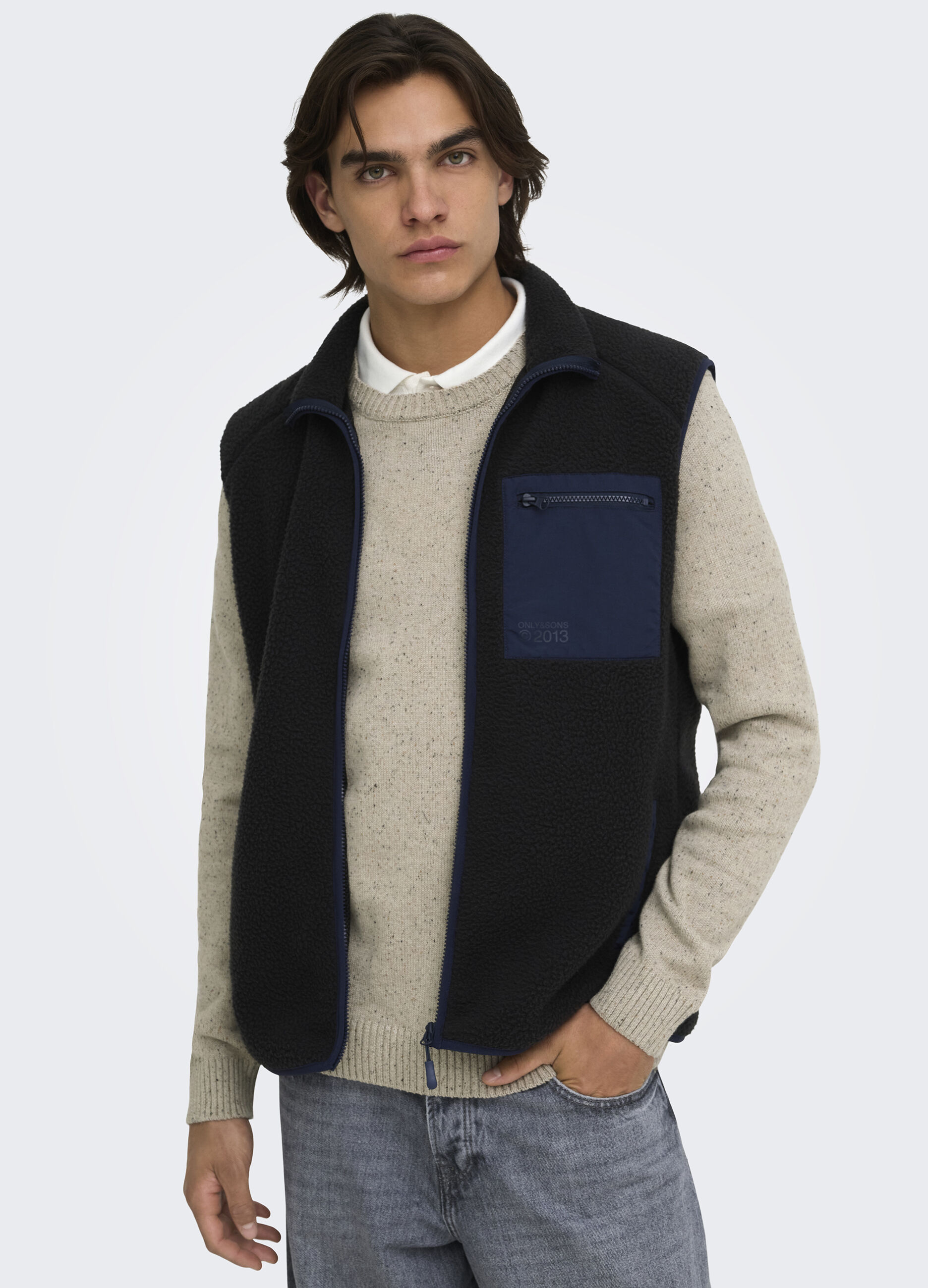 Maglione maglia rasata moulin&eacute; uomo_1