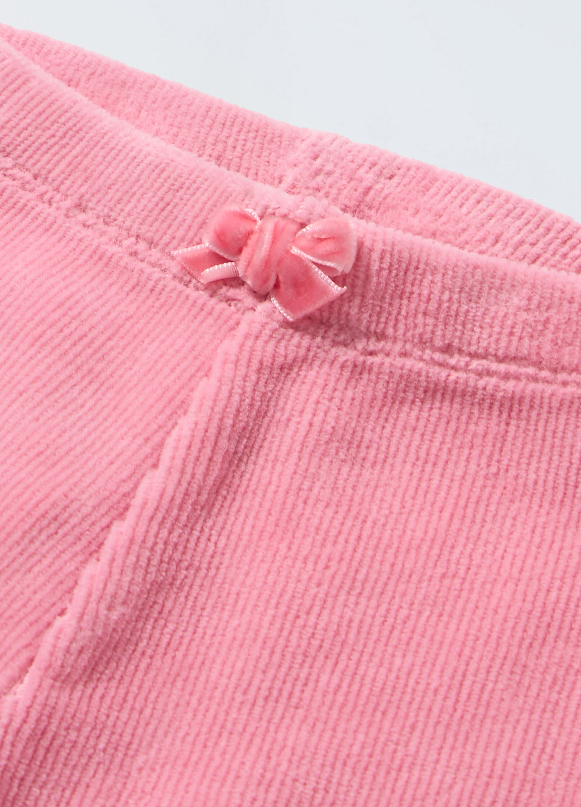 Leggings in velours a costine neonata_1