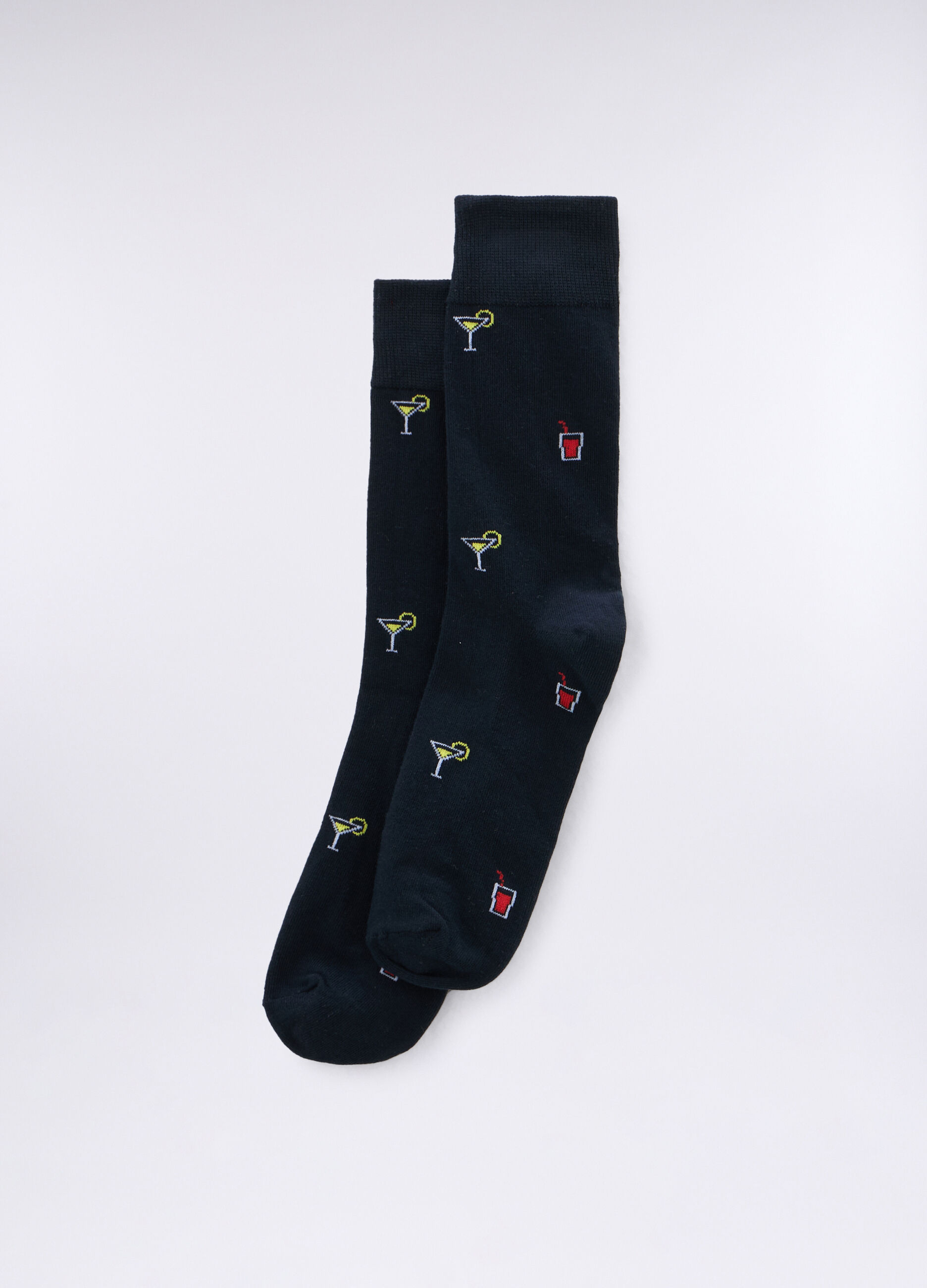 Calze corte a fantasia uomo_0