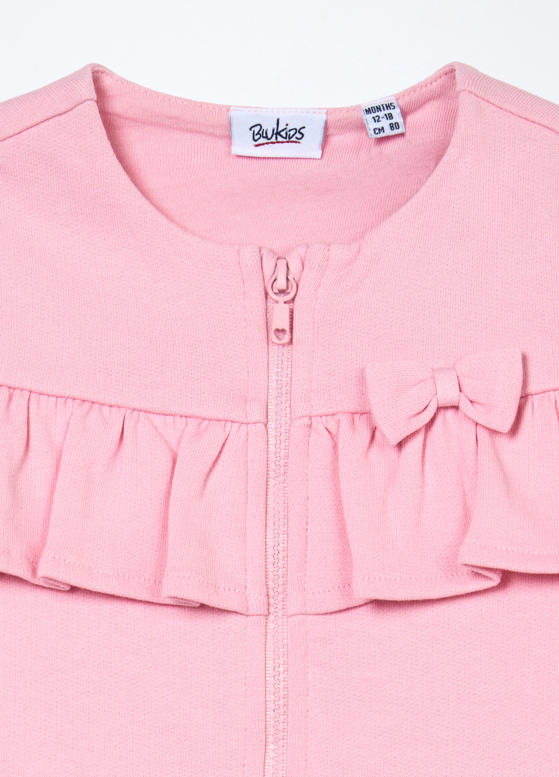 Jogging set in french terry di puro cotone neonata_2