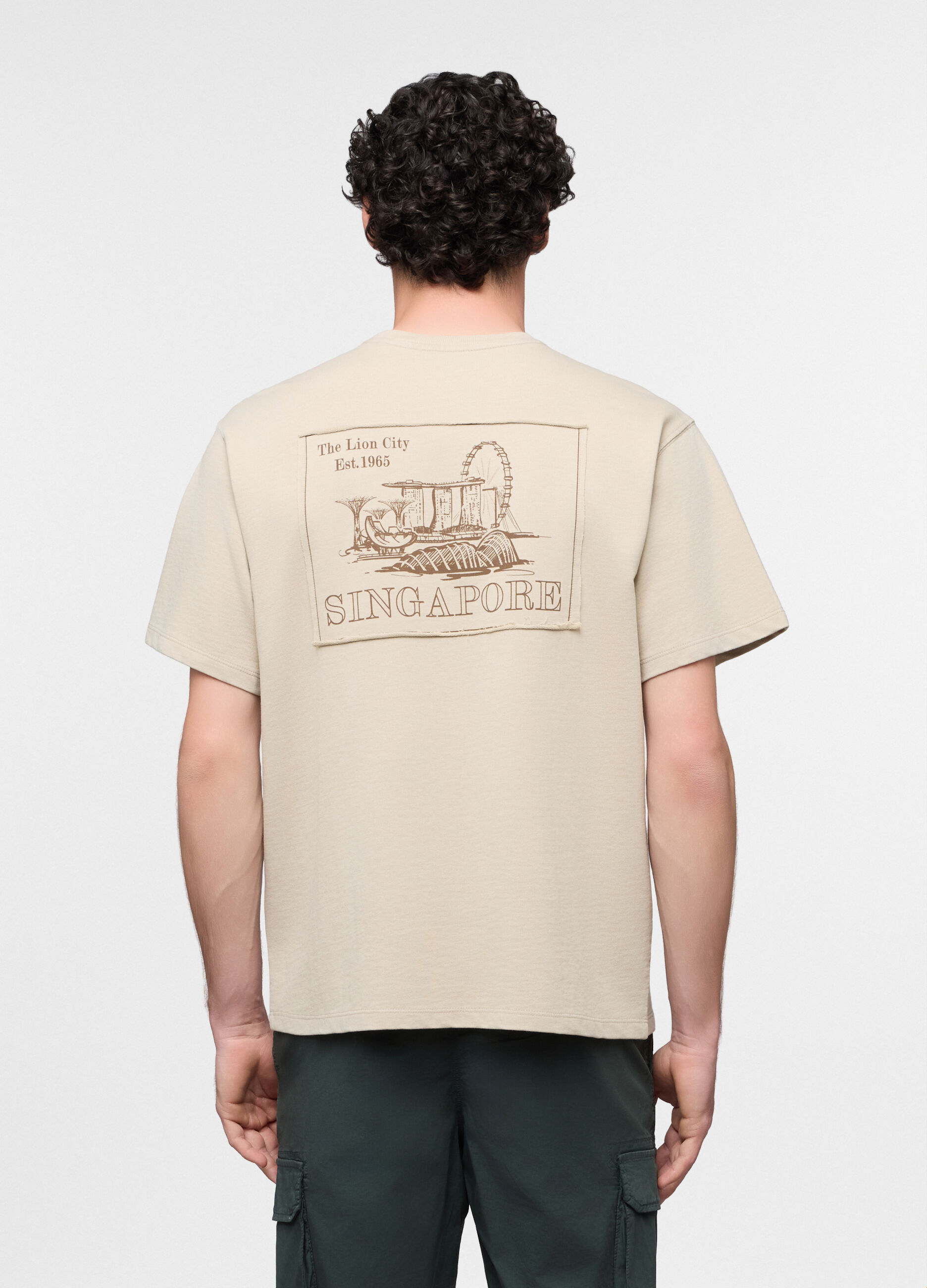 T-shirt Singapore in felpa misto cotone uomo_1