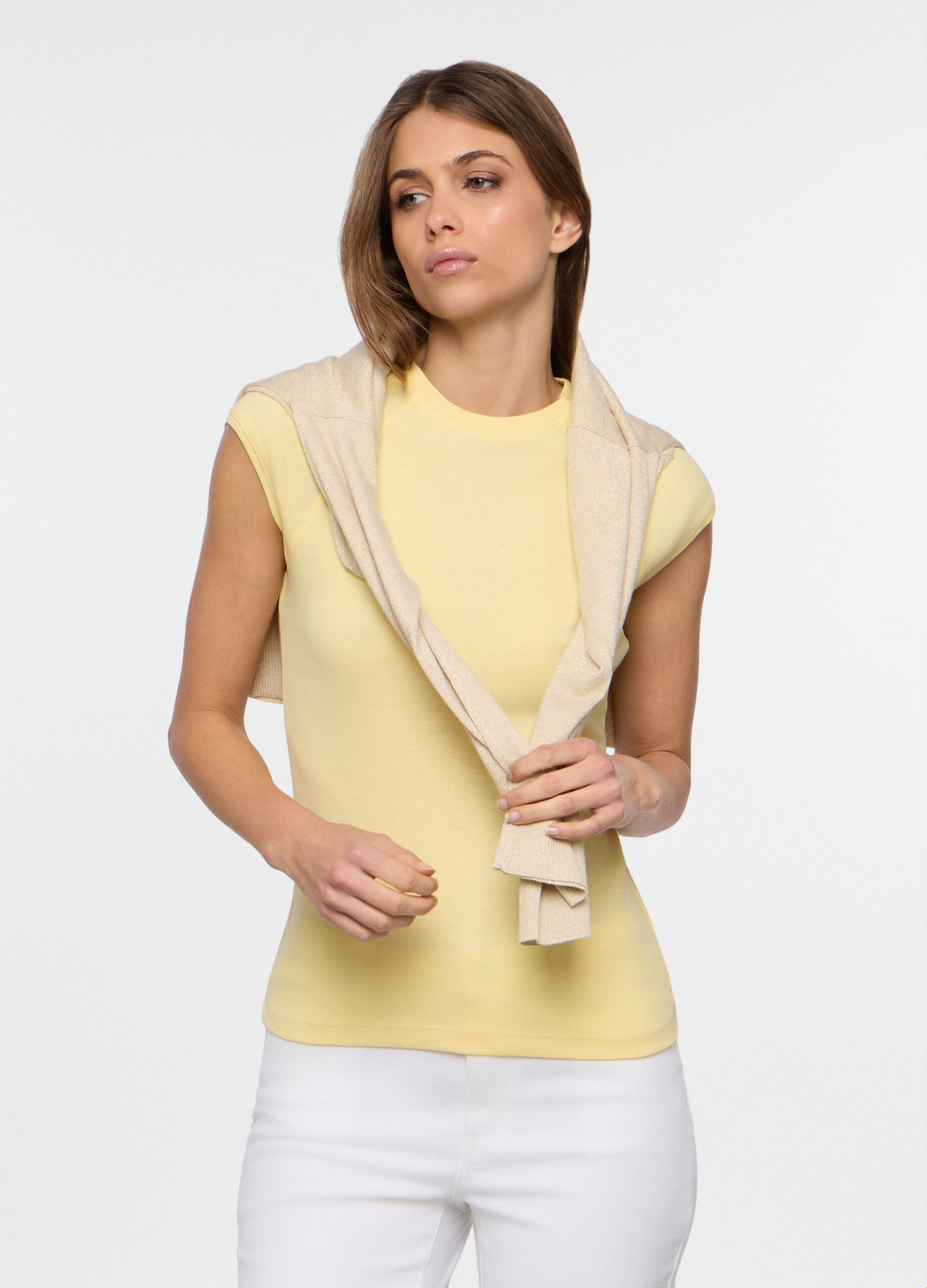 T-shirt girocollo donna_0