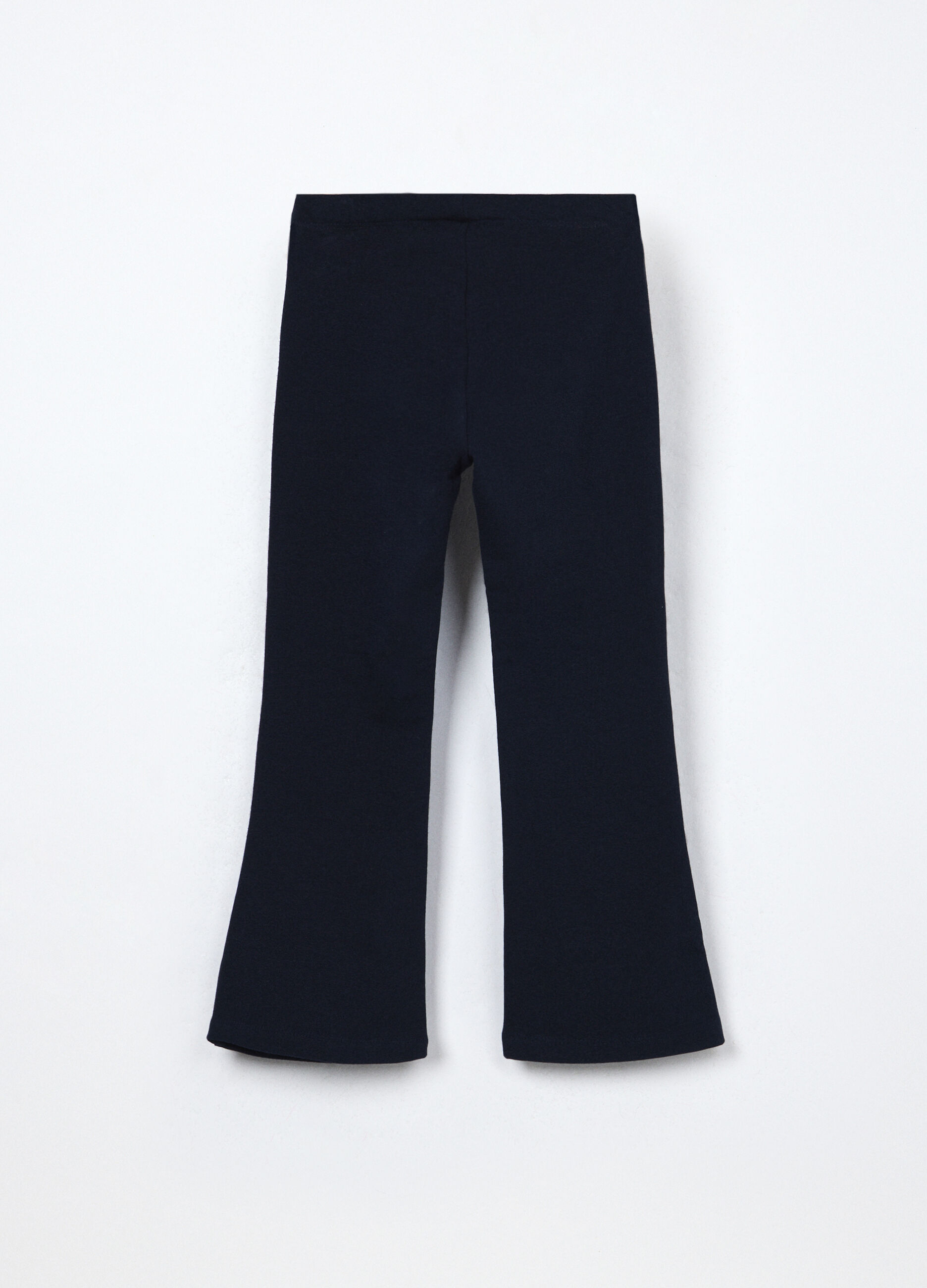 Pantaloni flare fit in cotone stretch bambina_1
