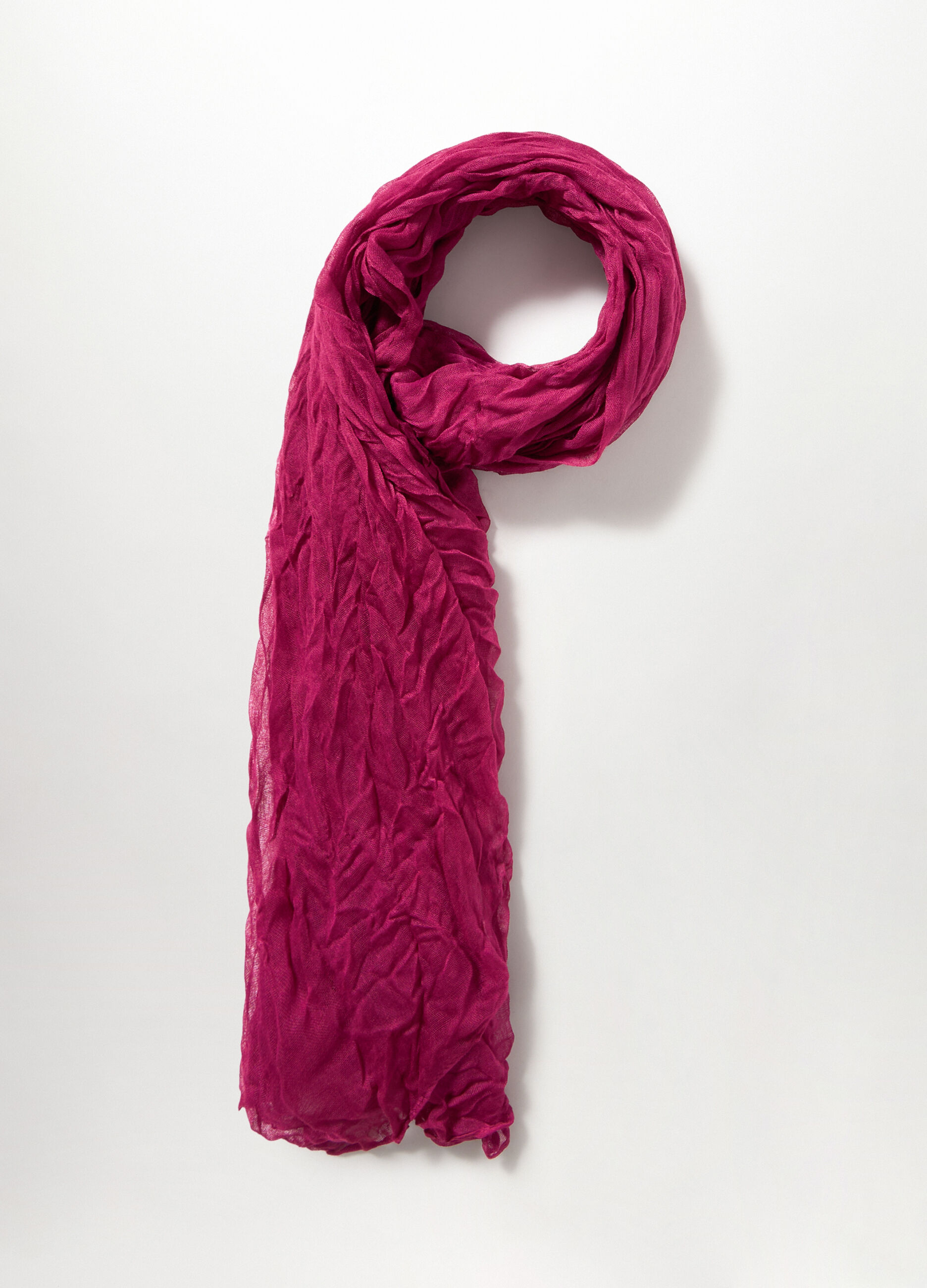 Foulard crinkle tinta unita donna_1