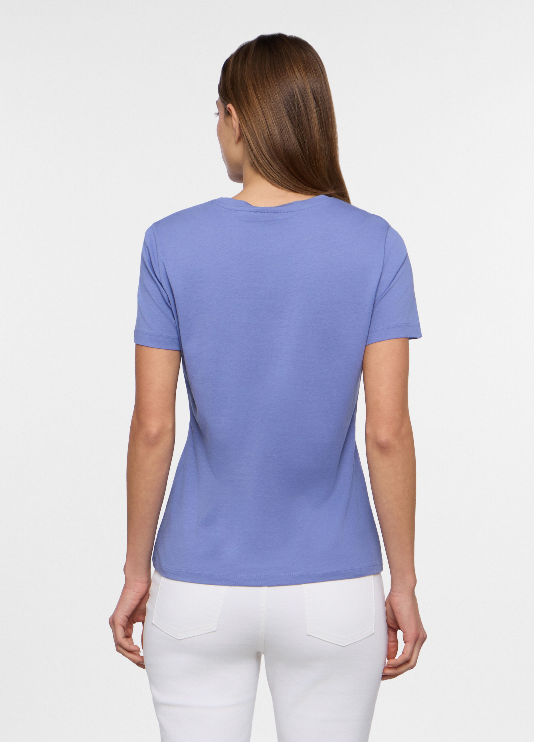 T-shirt girocollo donna_1