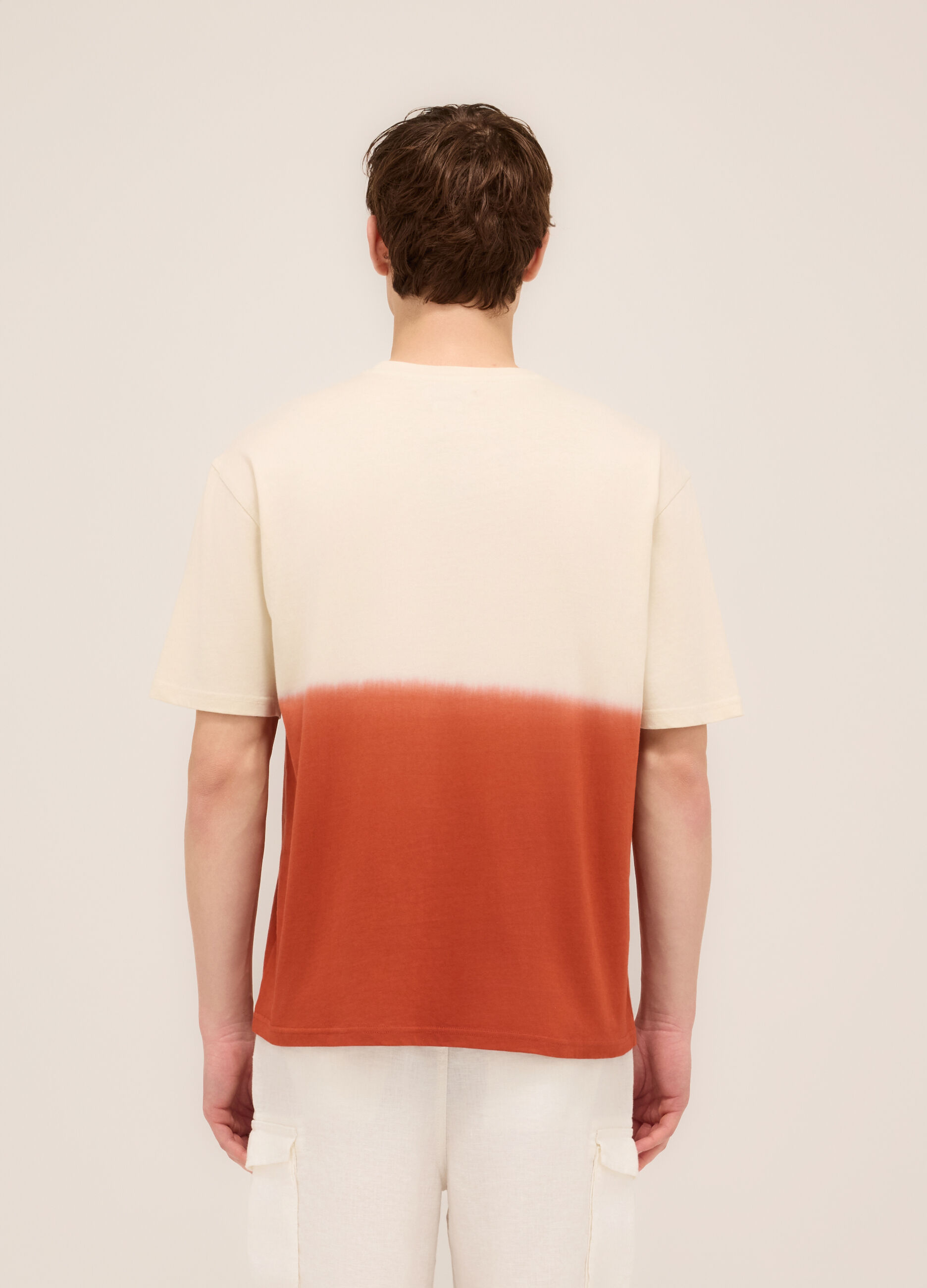 T-shirt dégradé con stampa uomo_1