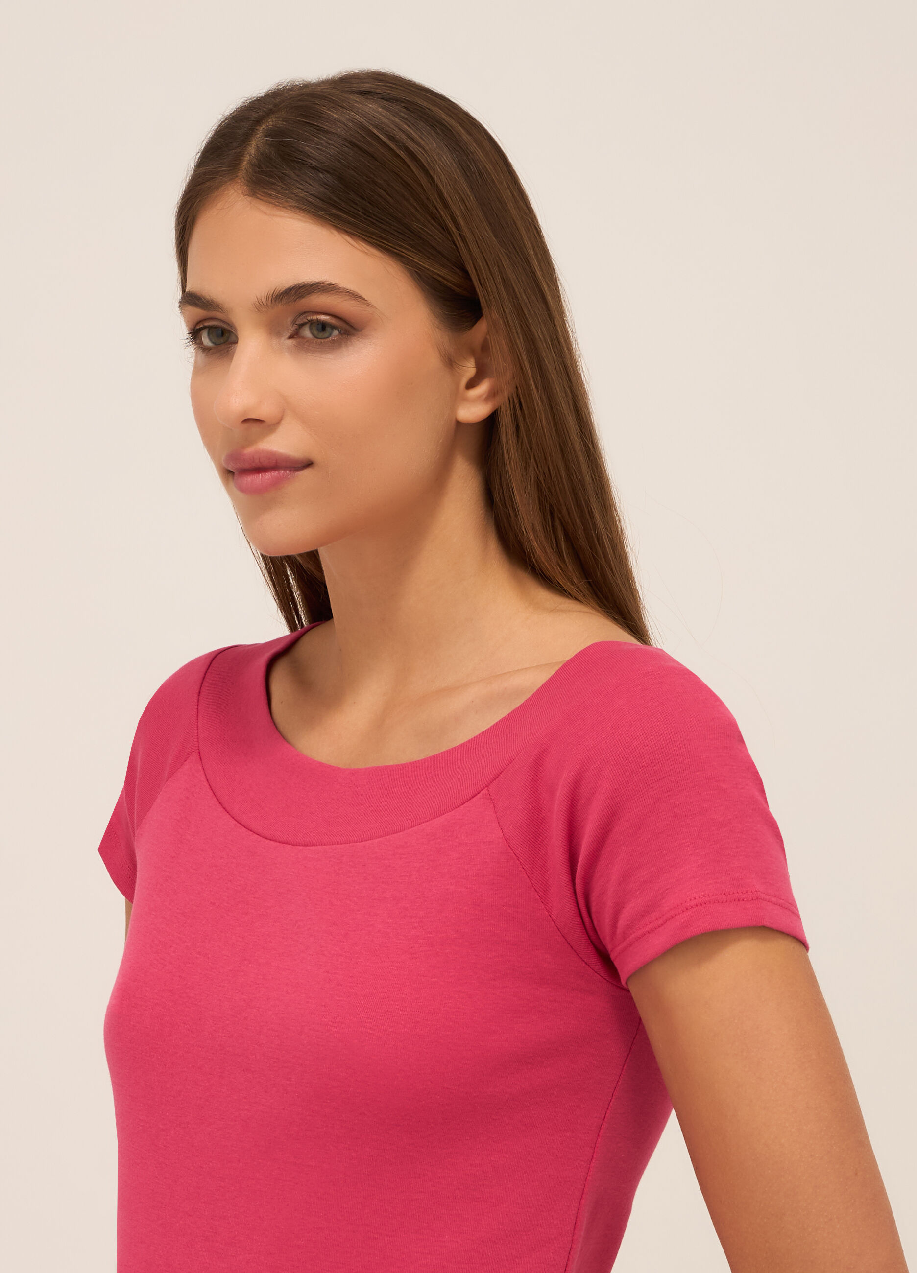 T-shirt in puro cotone donna_2