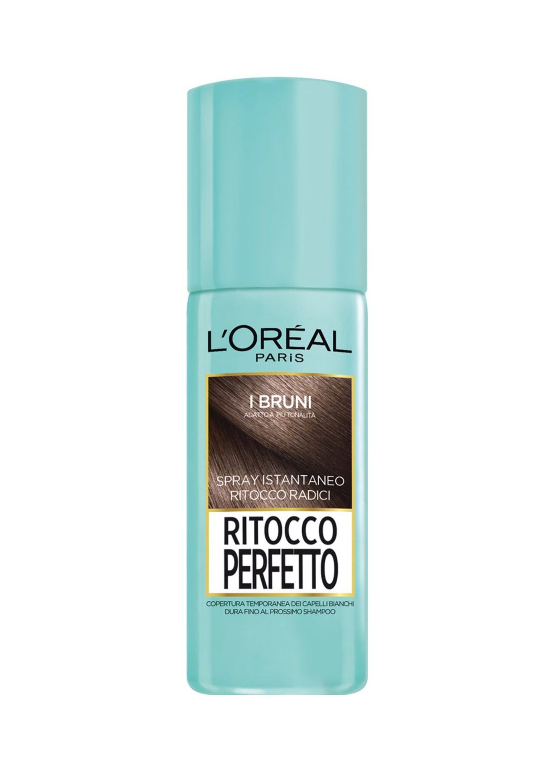 L'Oréal Paris Ritocco Perfetto, Spray Istantaneo Correttore per Radici e Capelli Bianchi, Colore: Bruno, 75 ml._0