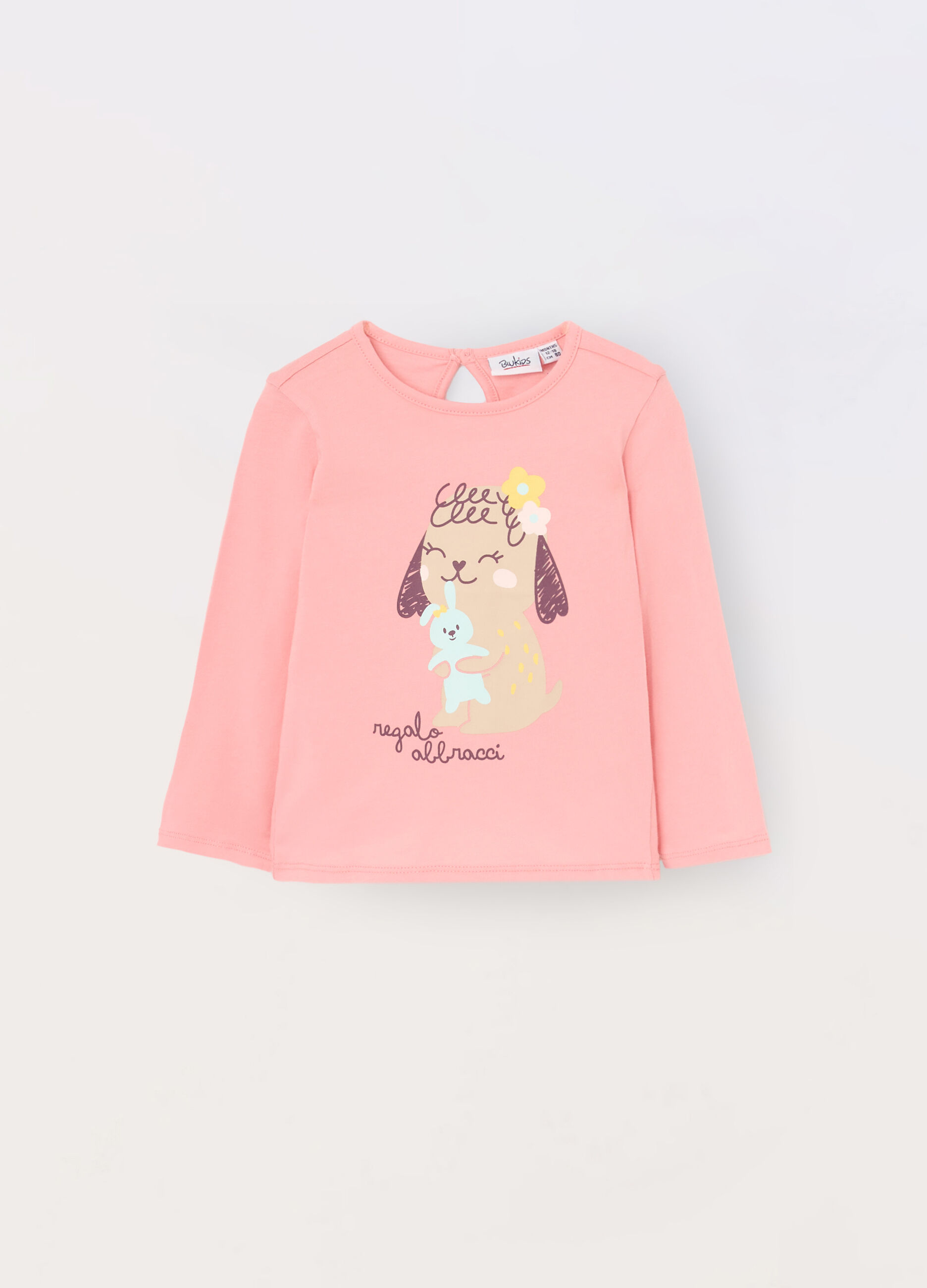 T-shirt in jersey di puro cotone neonata_0