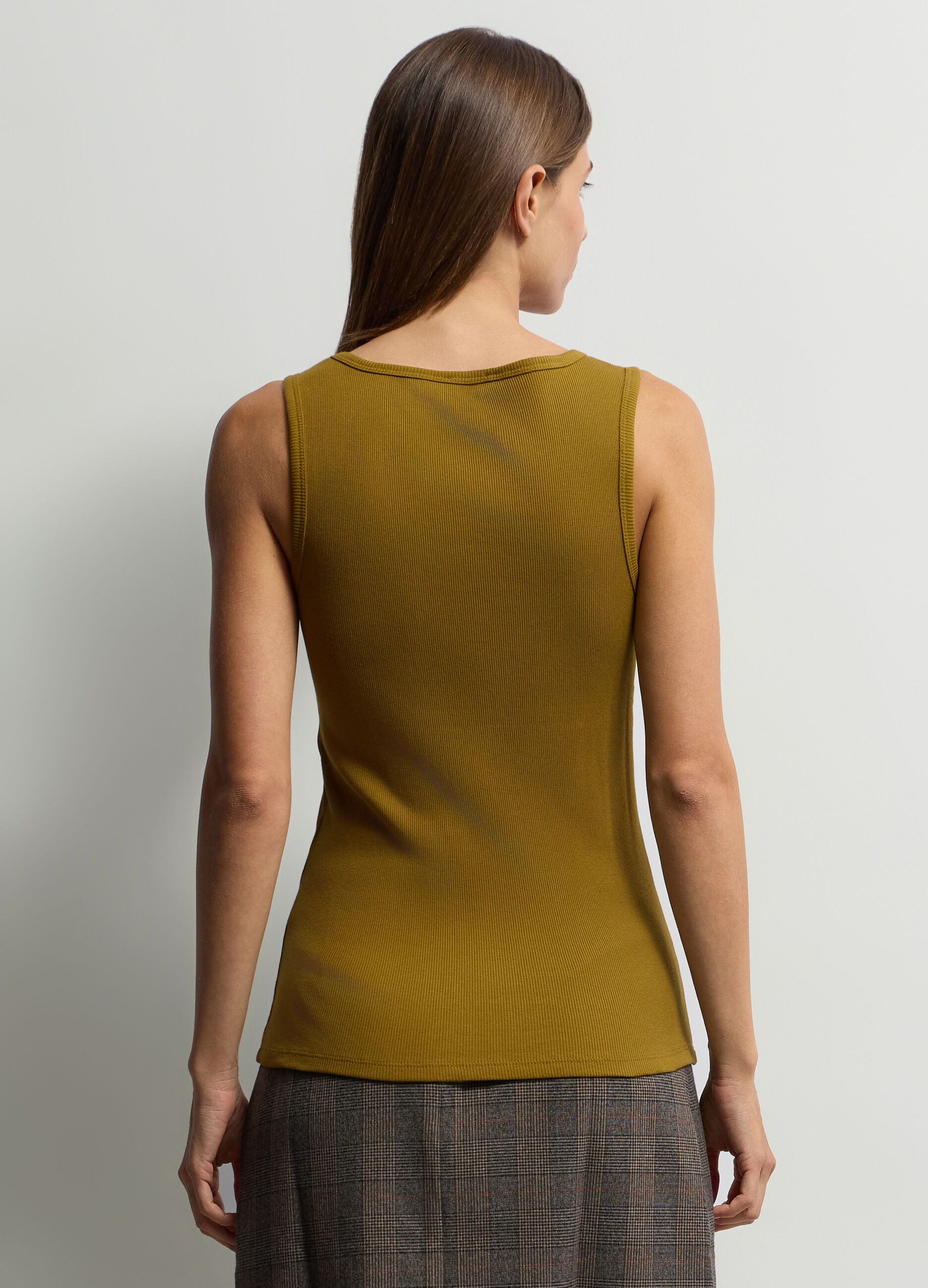 Canotta Fitted con scollo rotondo donna_1
