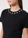 T-shirt gioiello in cotone stretch donna_3