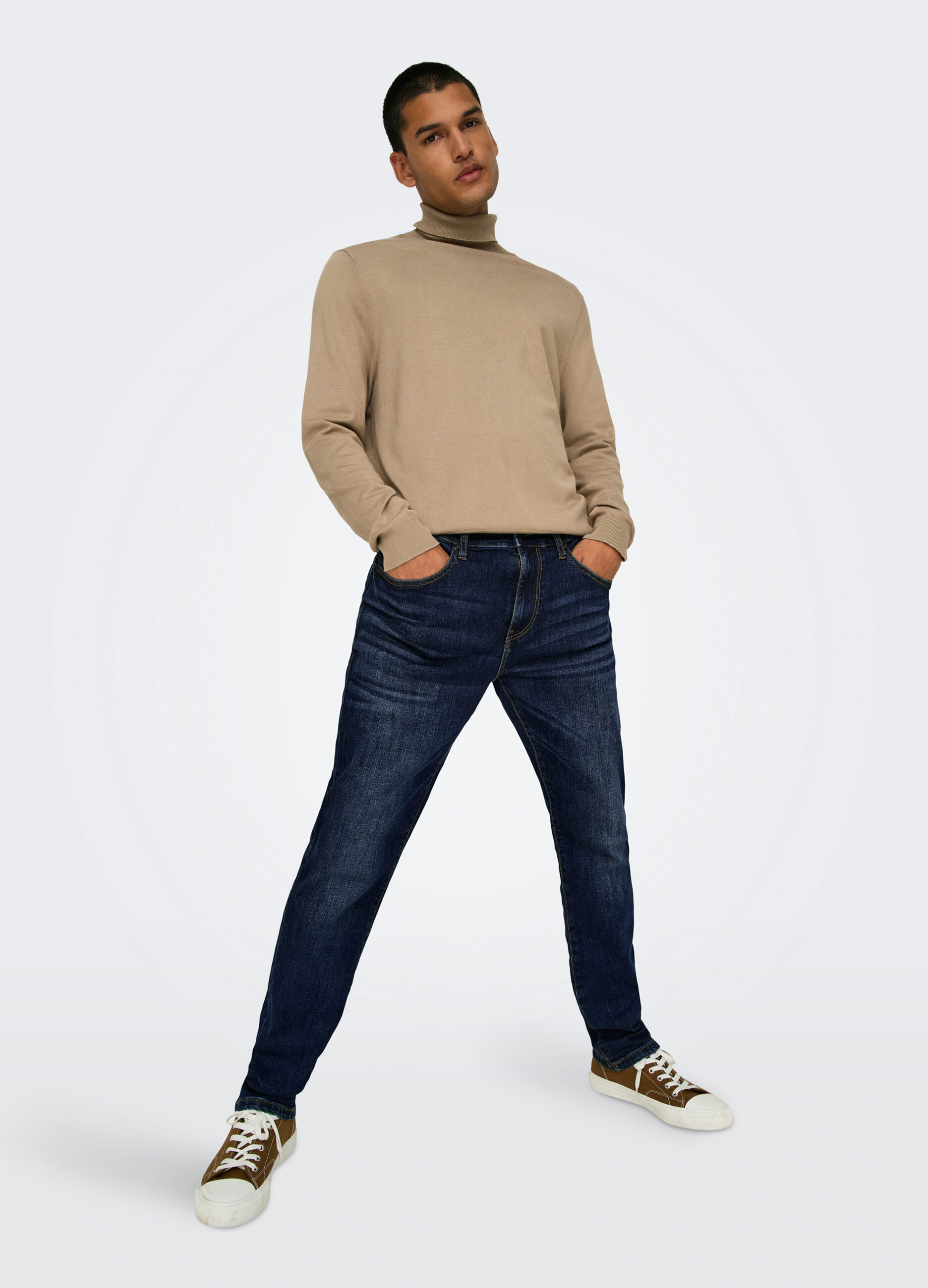 Jeans slim fit in denim uomo_0