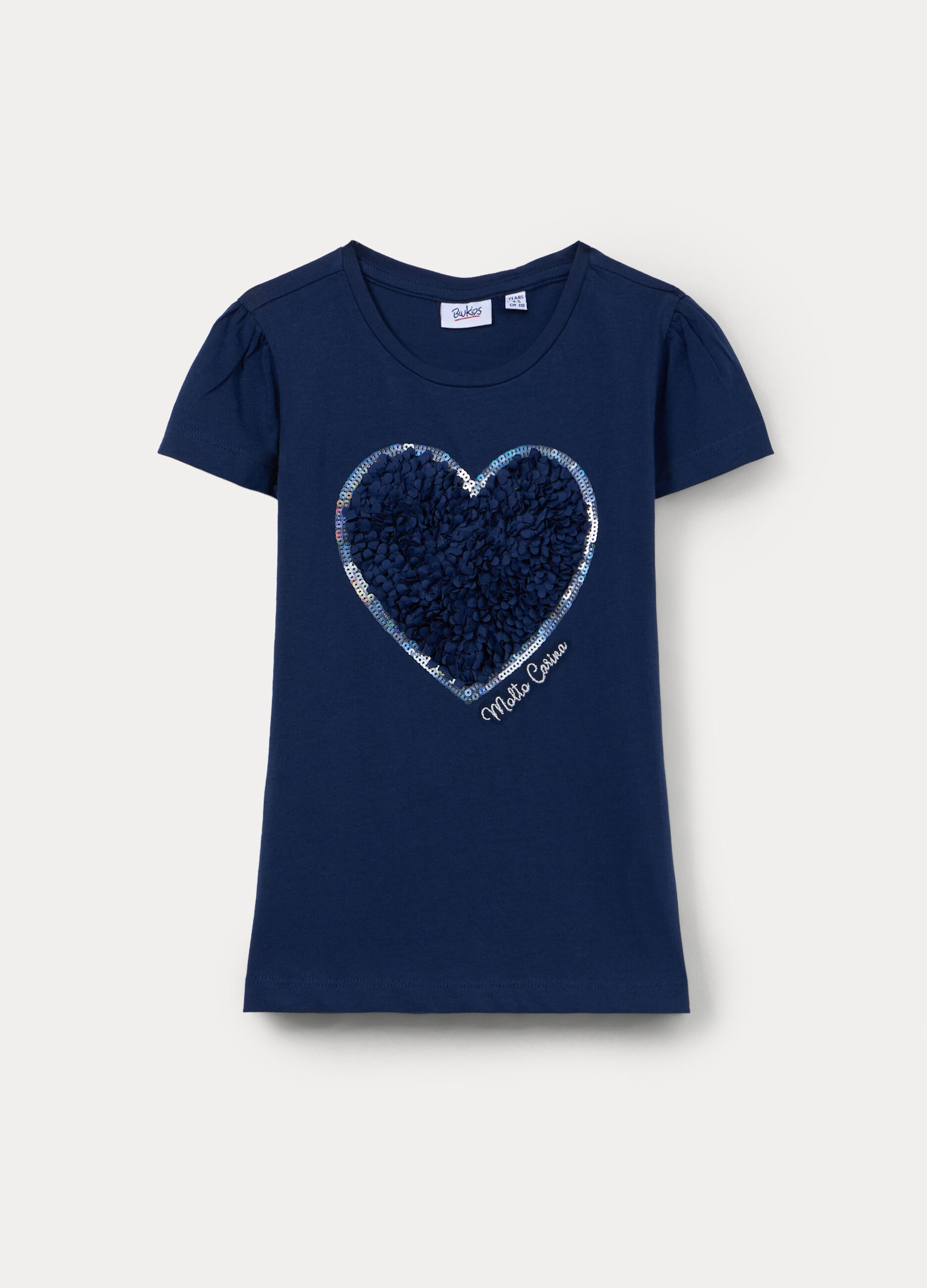 T-shirt in jersey di puro cotone bambina_0