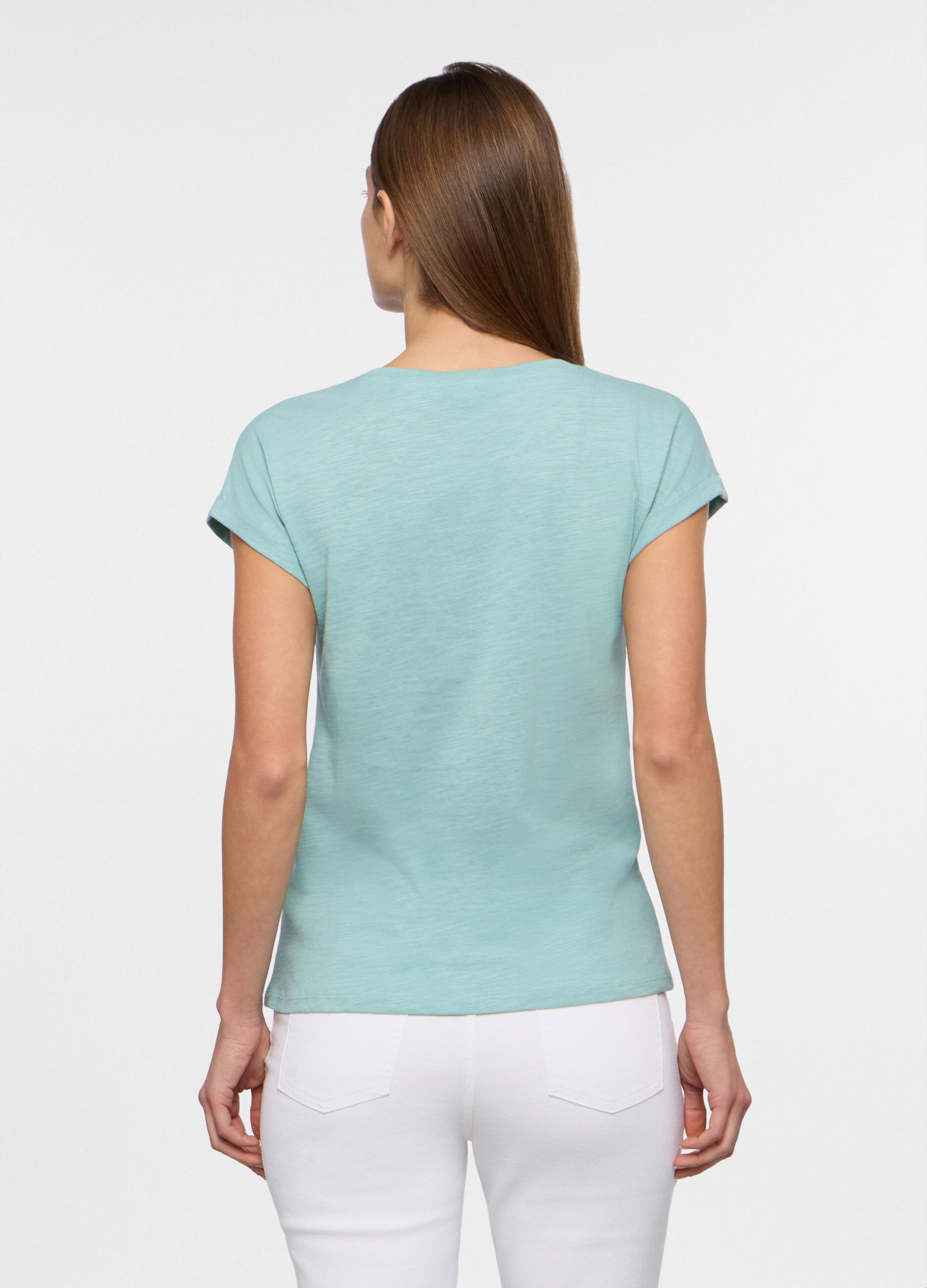 T-shirt girocollo donna_1