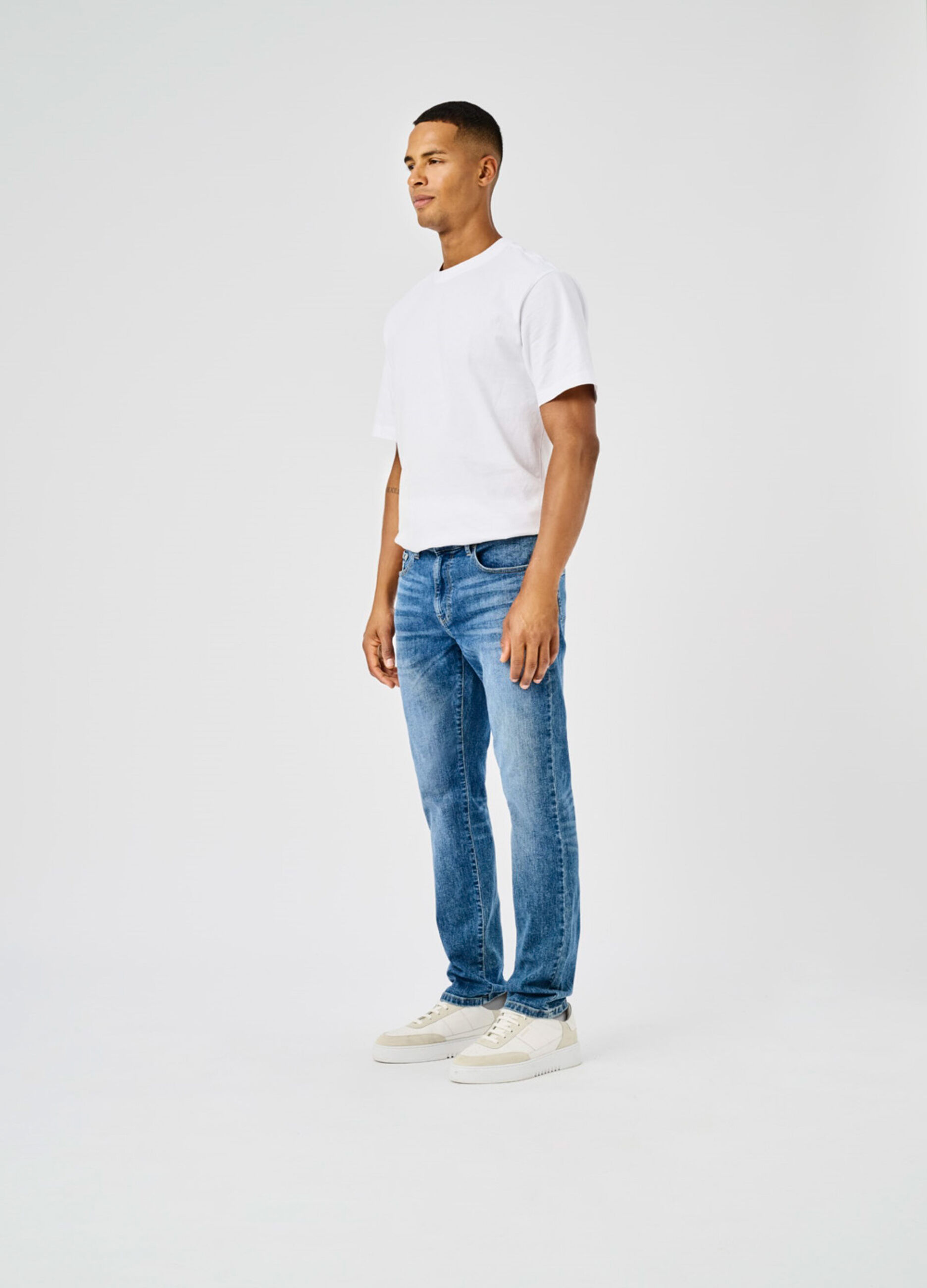 Jeans slim fit in denim uomo_0