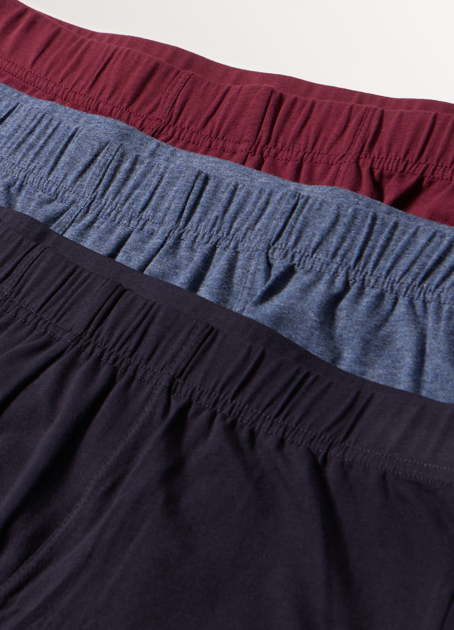 3 pack boxer in jersey di cotone tinta unita uomo_2