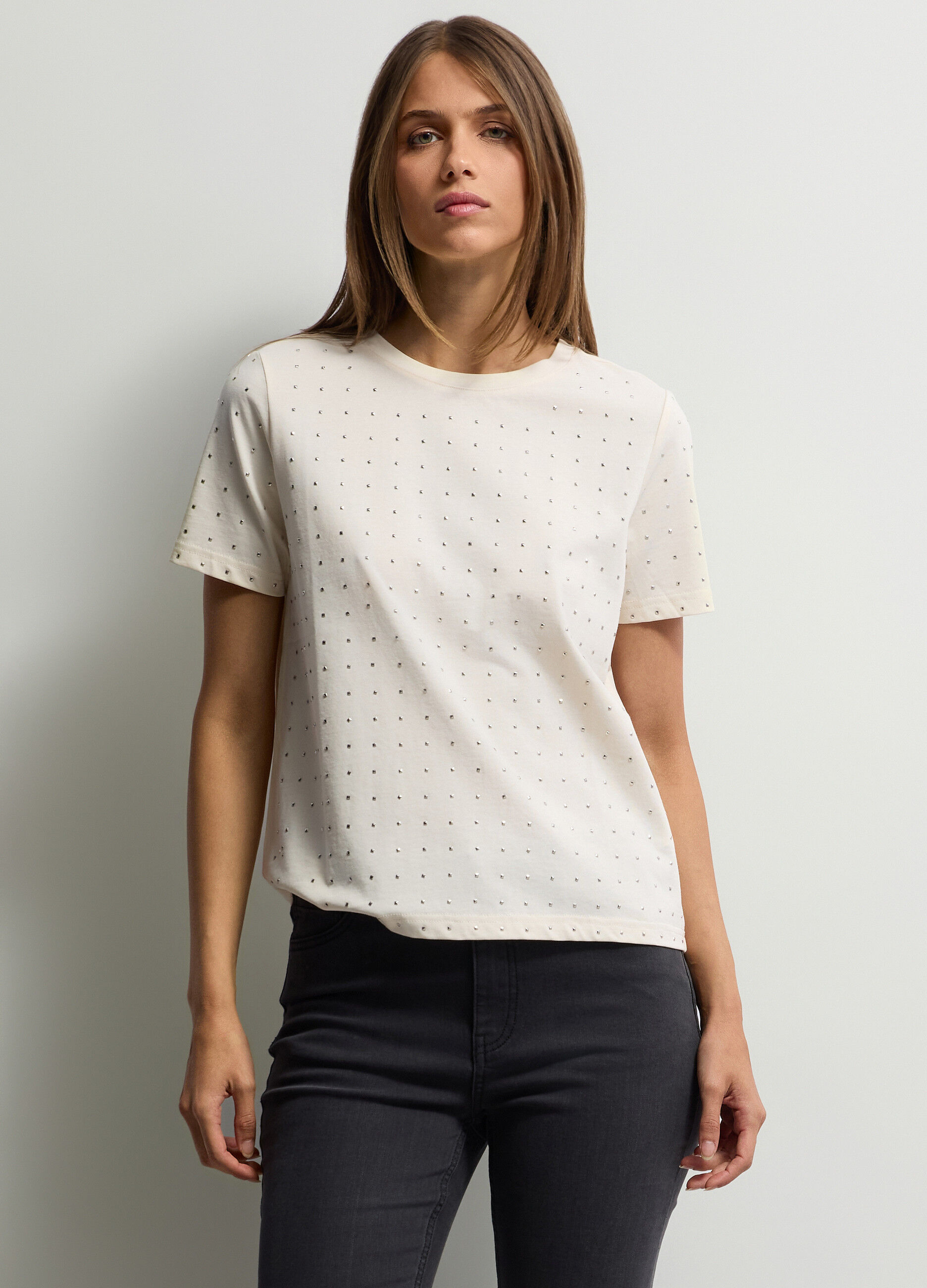 T-shirt girocollo donna_0