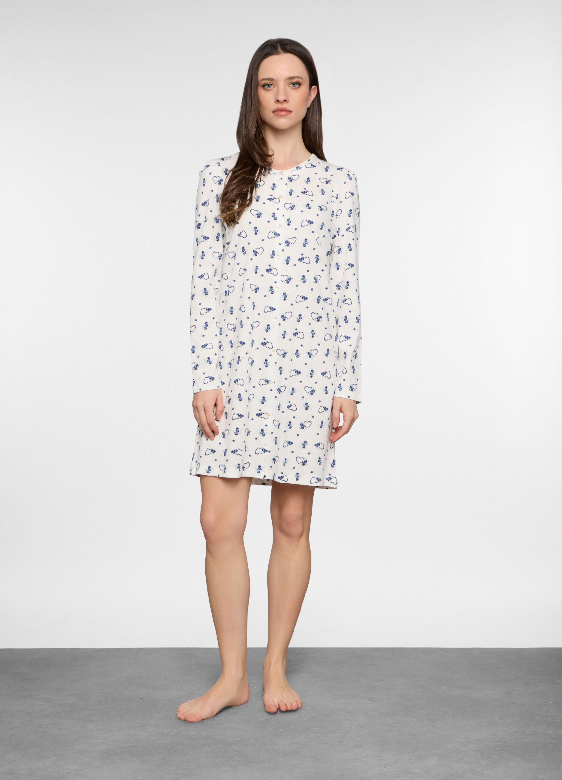 Camicia da notte in jersey donna_0