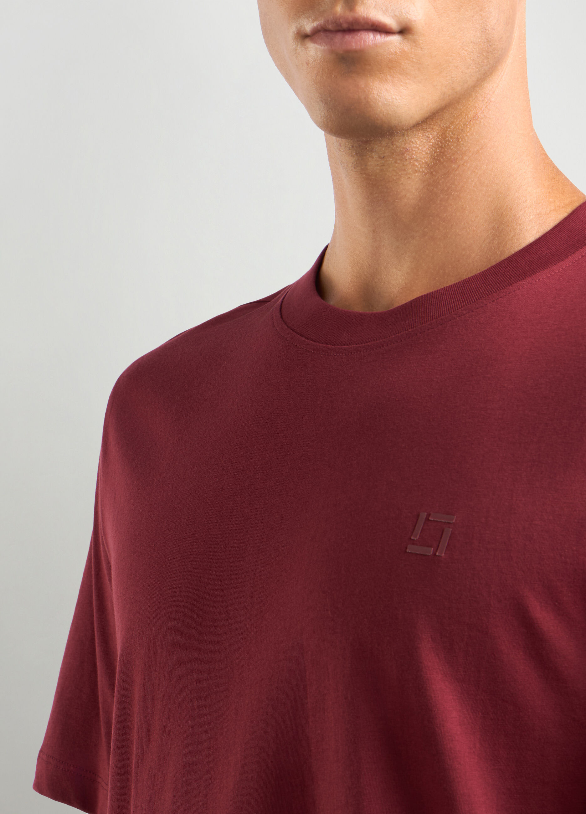 T-shirt girocollo in cotone uomo_2