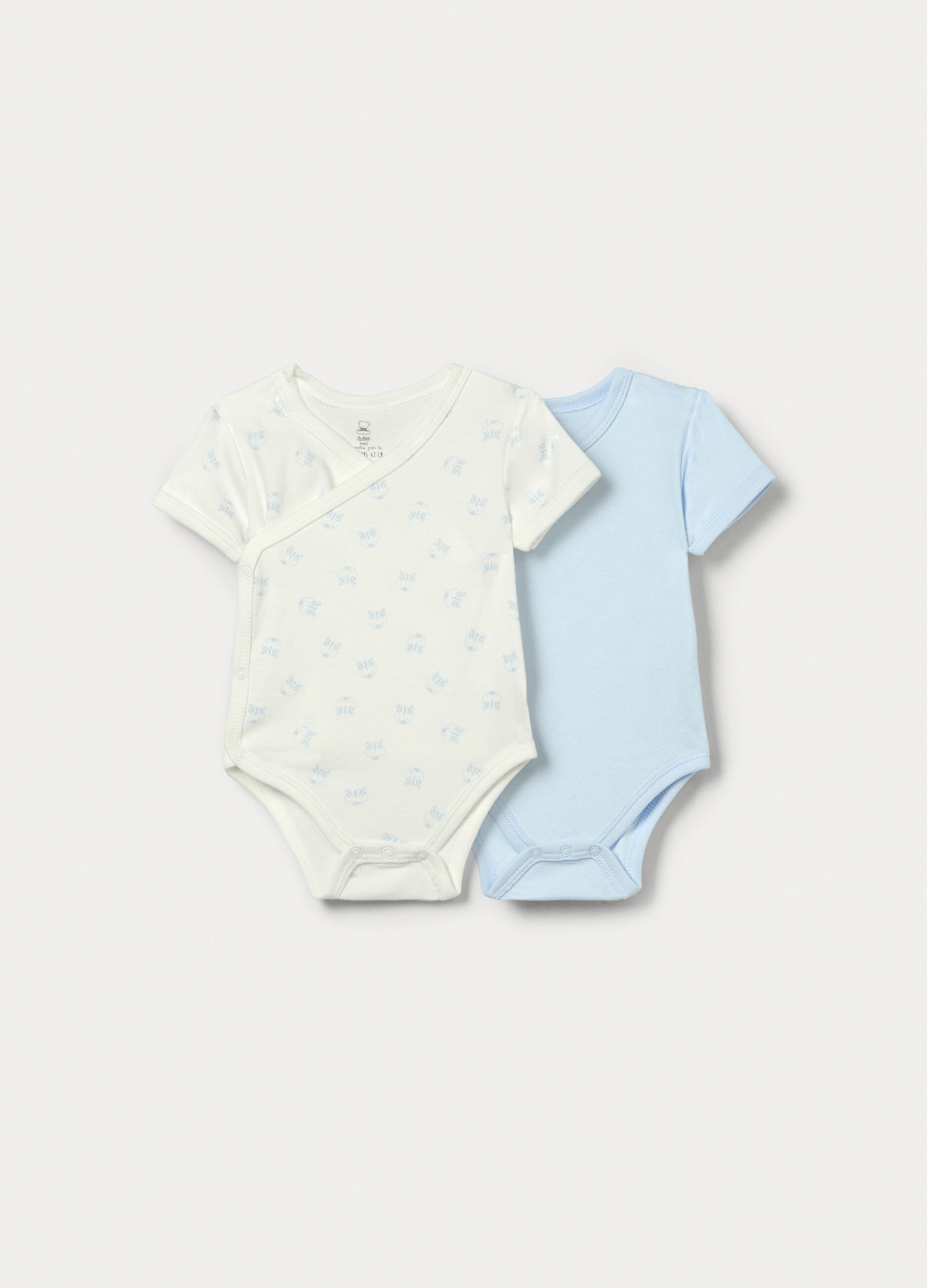 Pack 2 body in interlock di puro cotone neonato_0