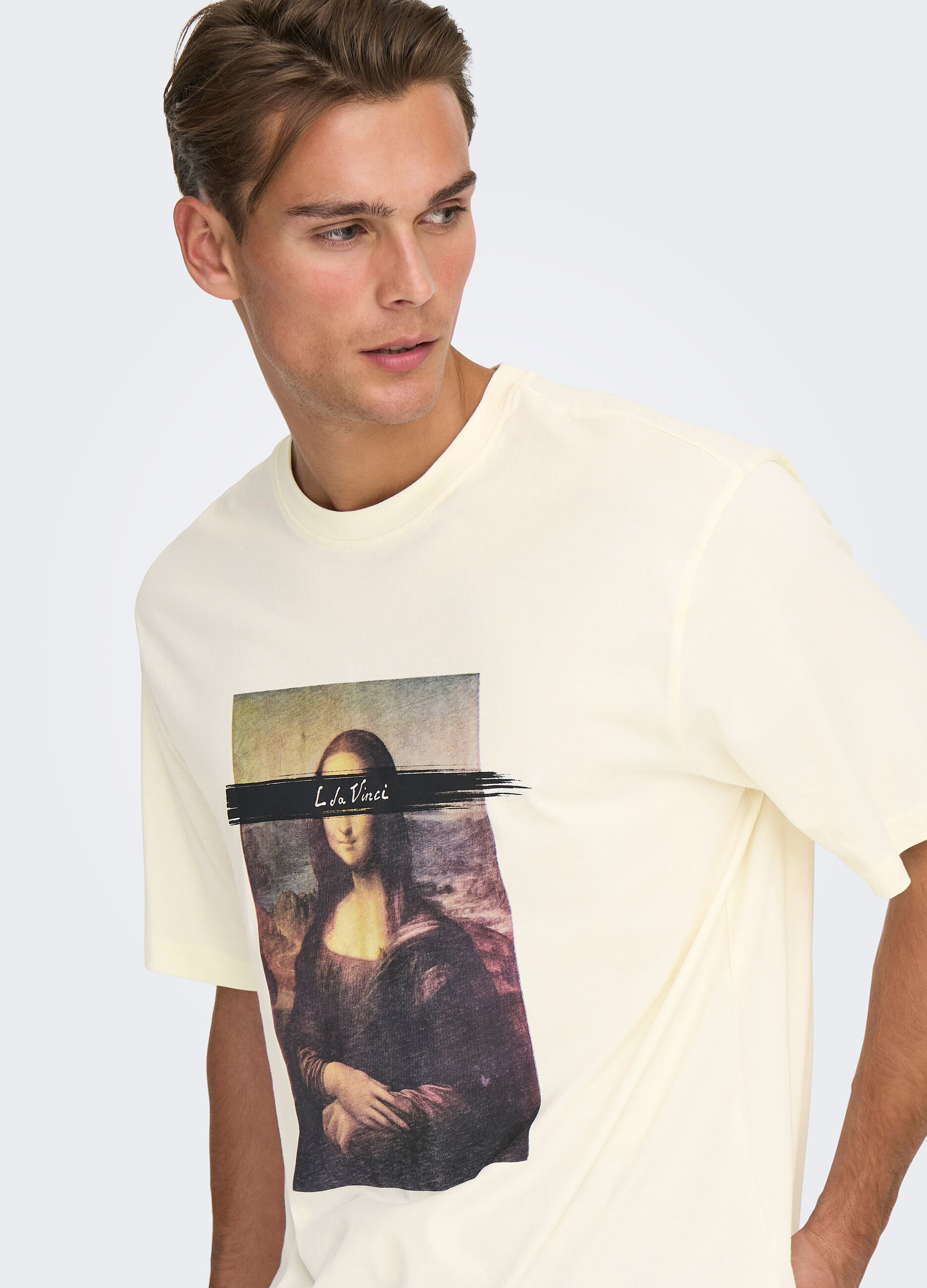 T-shirt relaxed fit Monnalisa uomo_1