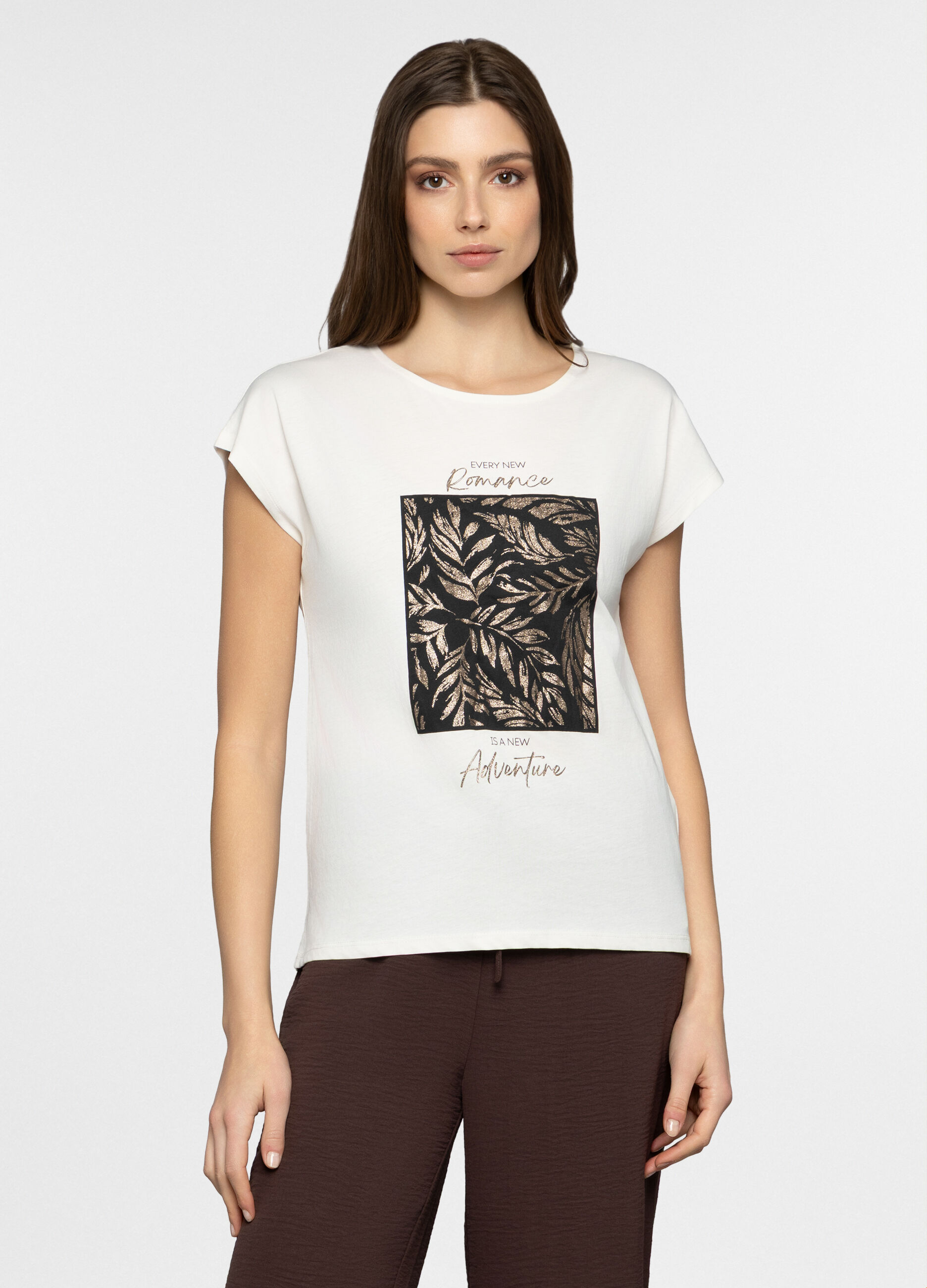 T-shirt girocollo donna_0