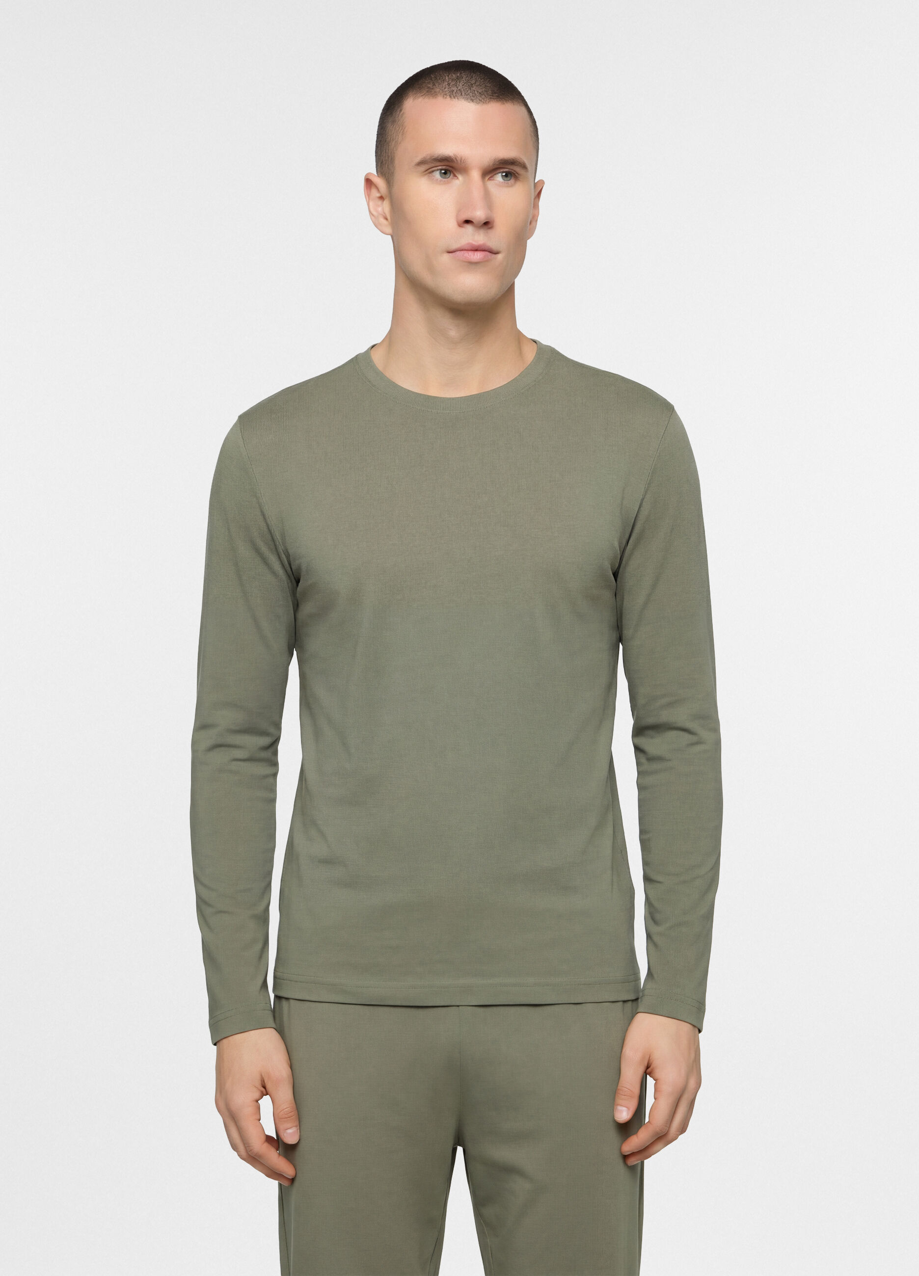 Maglietta pigiama in jersey di cotone uomo_0