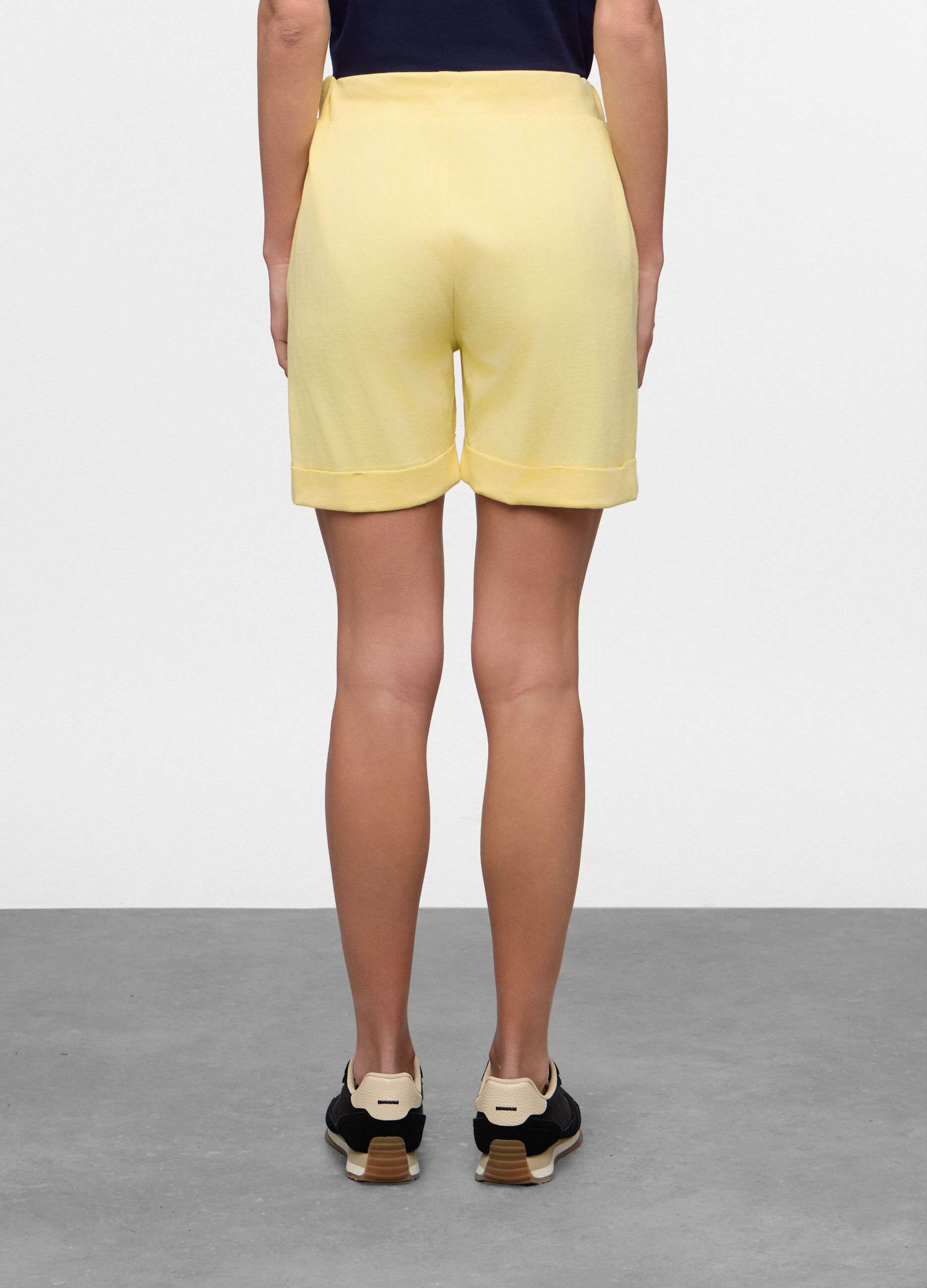 Bermuda fit regular in jersey di puro cotone donna_1