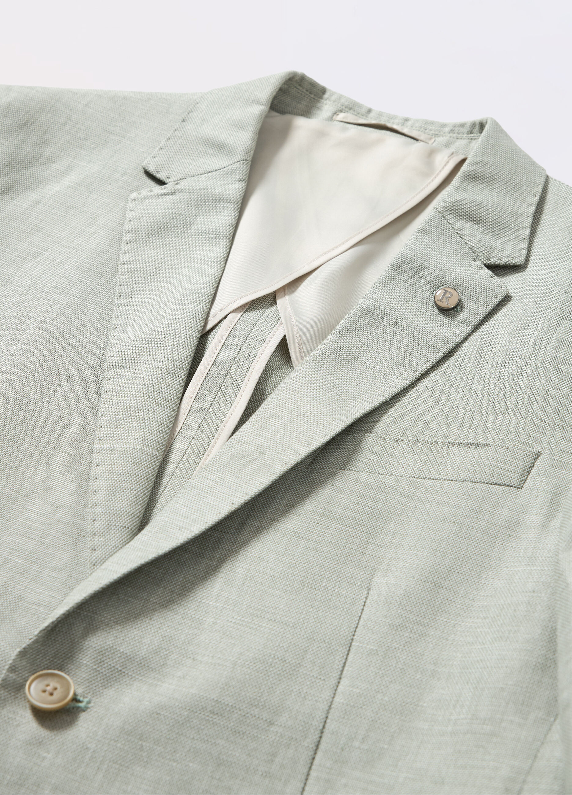 Blazer in cotone e lino uomo_1