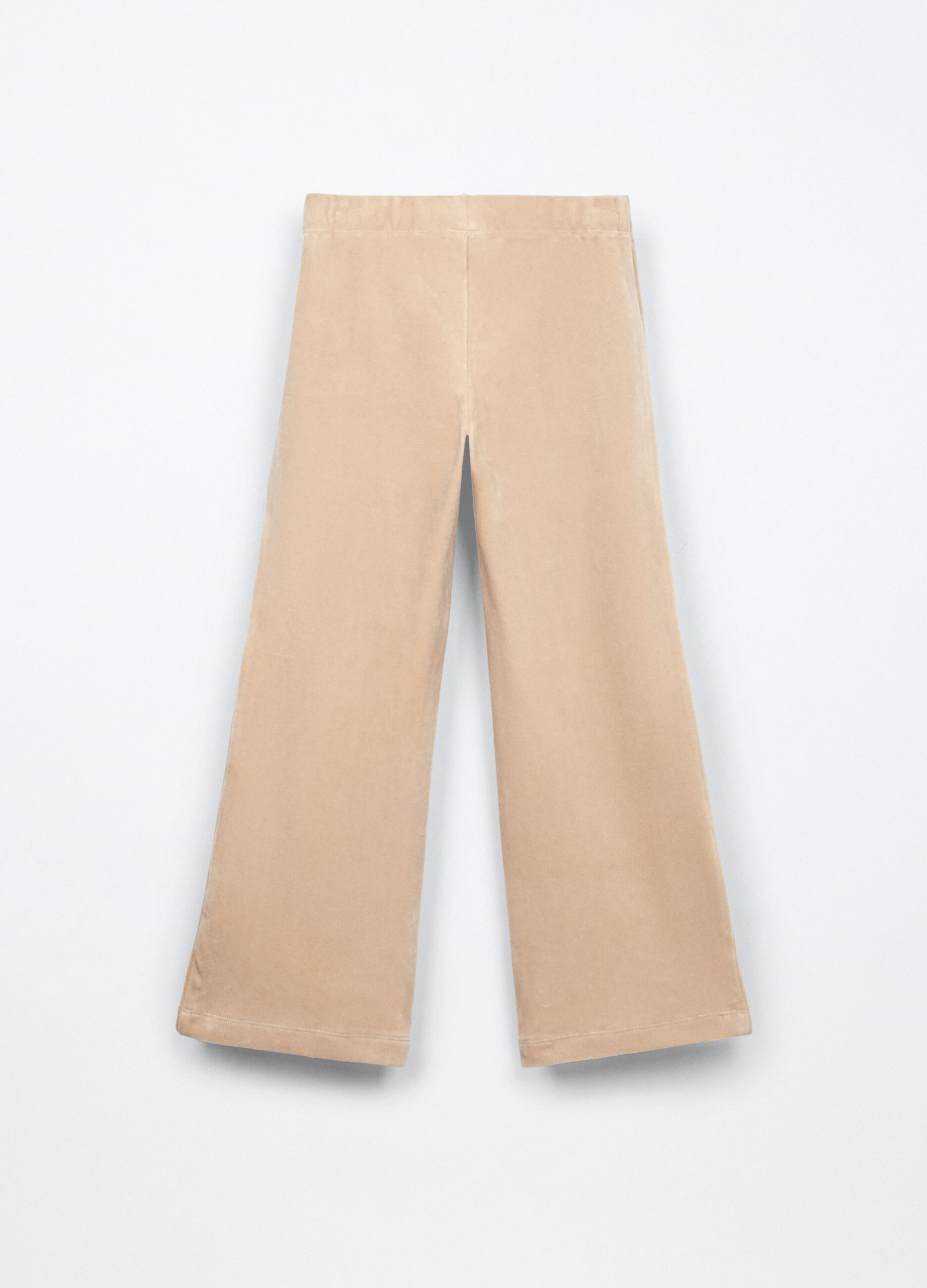 Pantaloni wide leg velours bambina_1