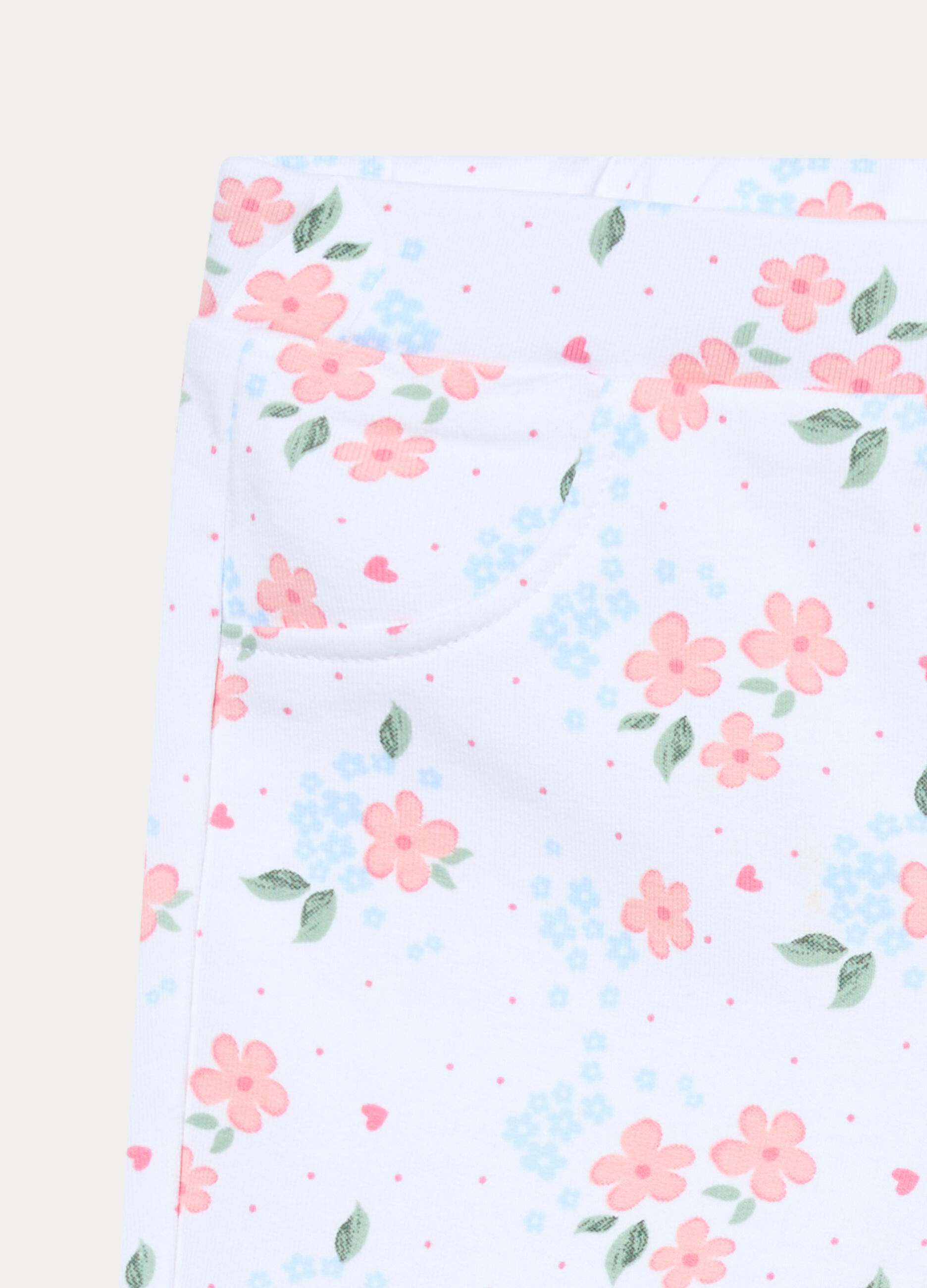 Jeggings in french terry di cotone stretch neonata_2