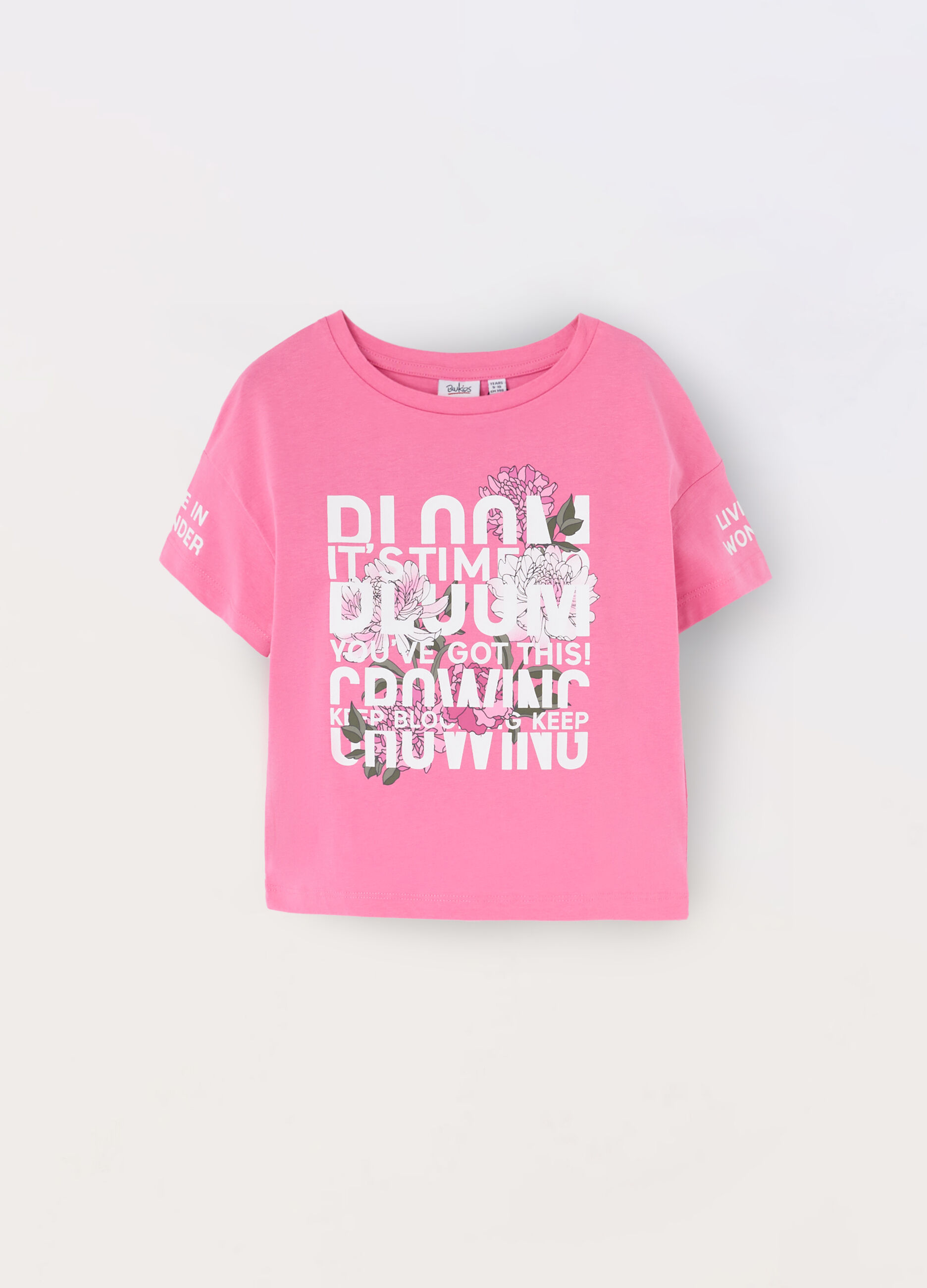 T-shirt in jersey di puro cotone ragazza_0