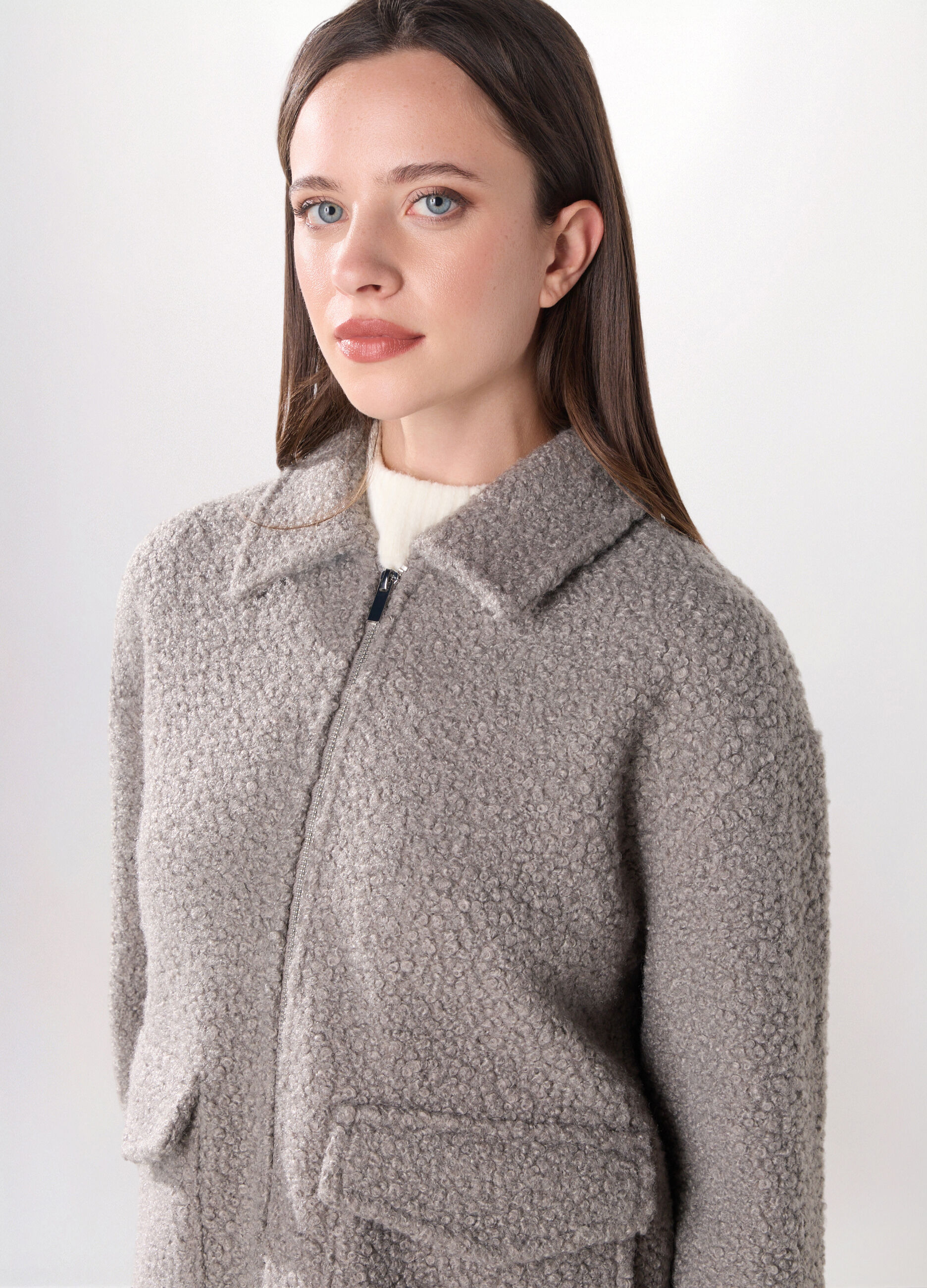 Cappotto bouclé donna_2