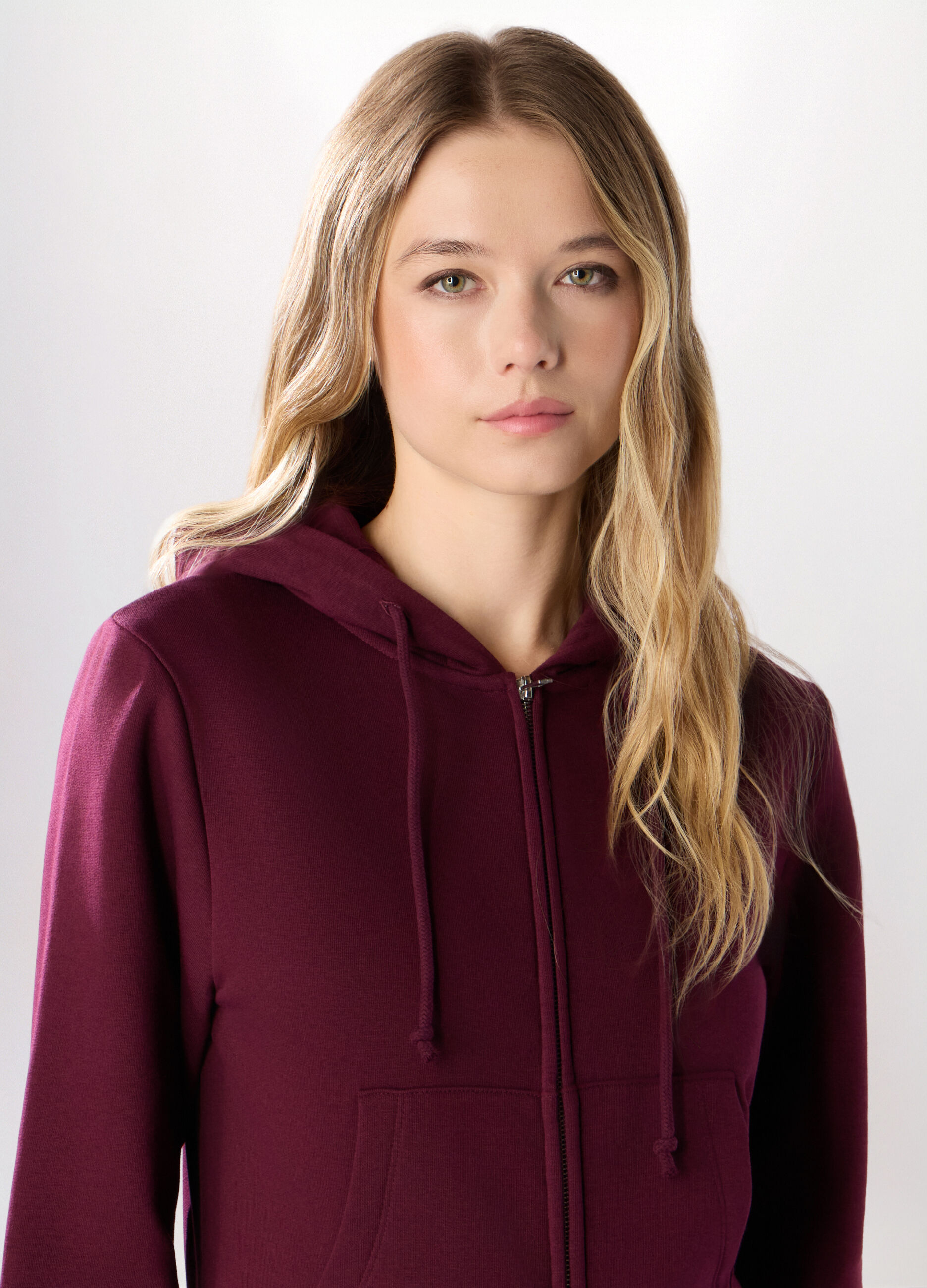 Felpa in misto cotone donna_2