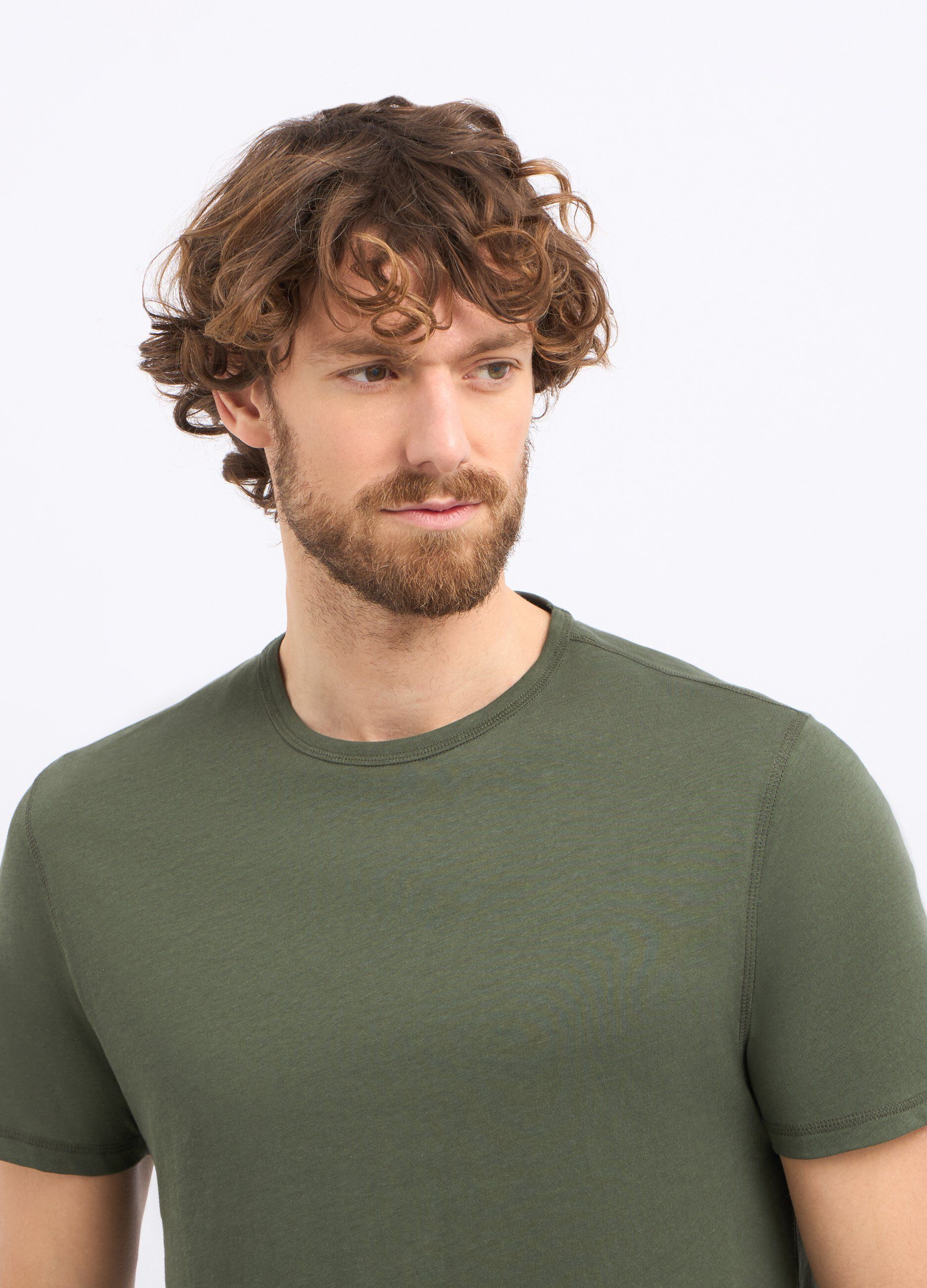T-shirt a girocollo in puro cotone uomo_2