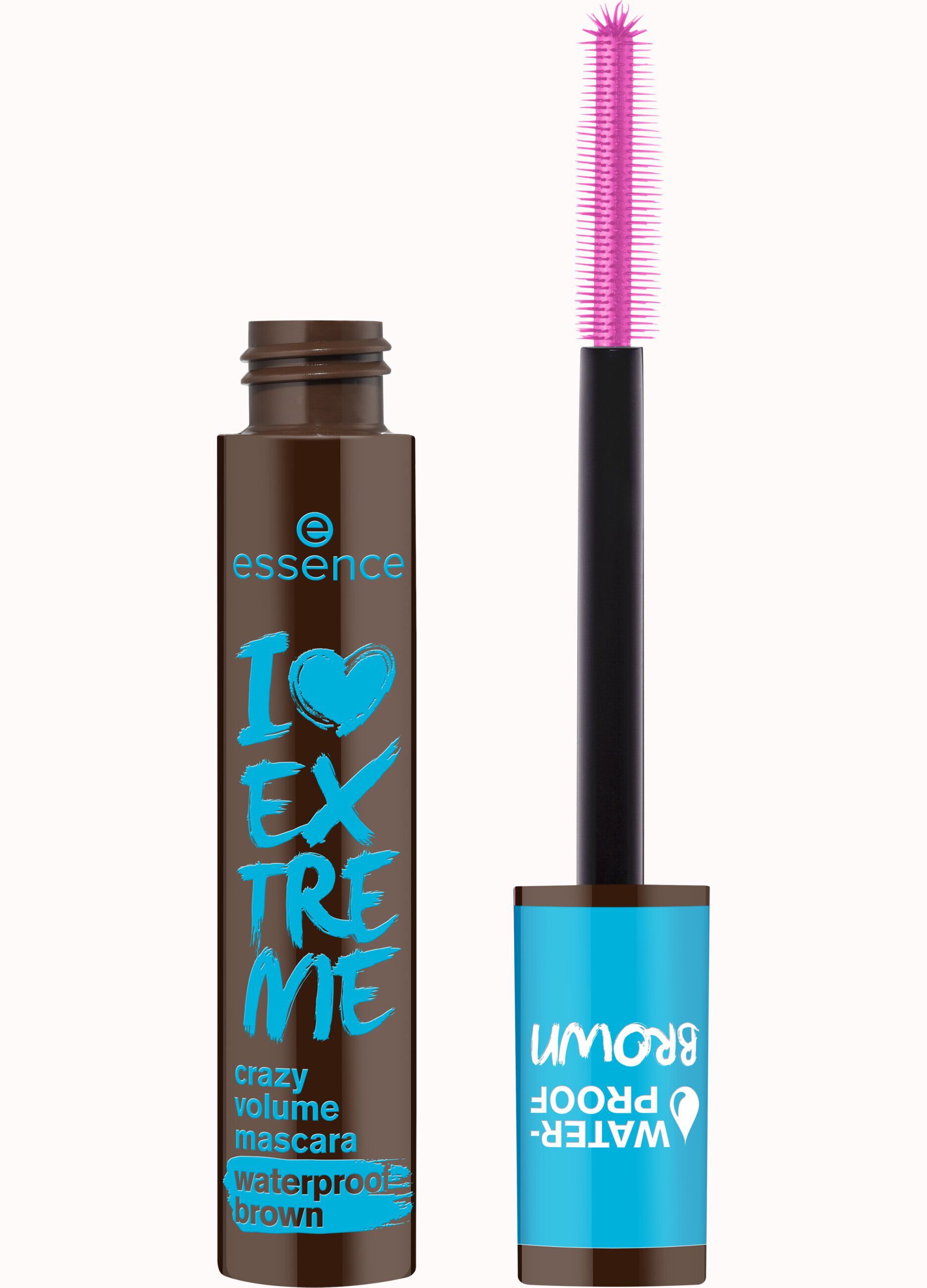 Essence I LOVE EXTREME crazy volume mascara waterproof brown 01 _2