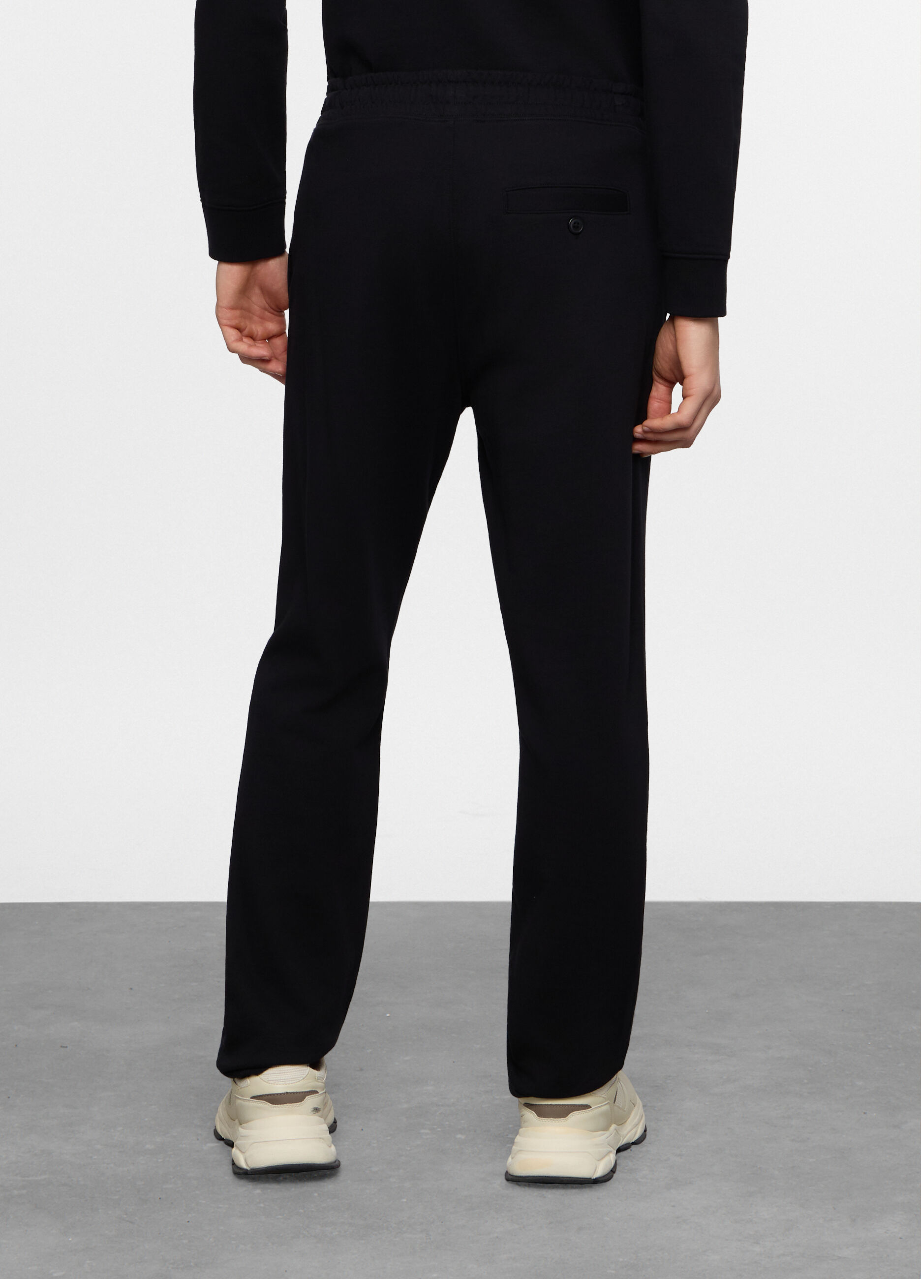 Jogger con elastico in cotone uomo_1