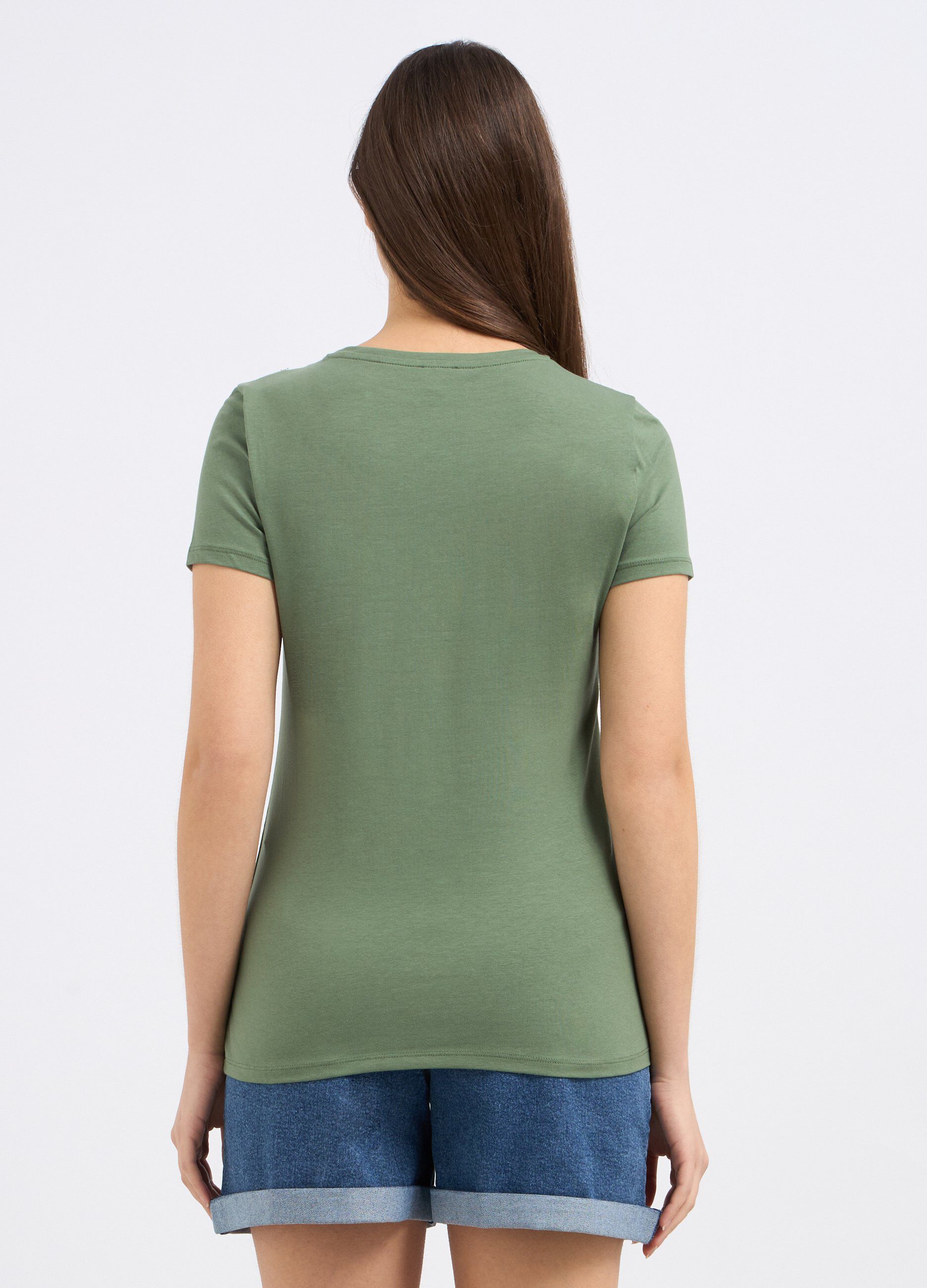 T-shirt in cotone stretch donna_1