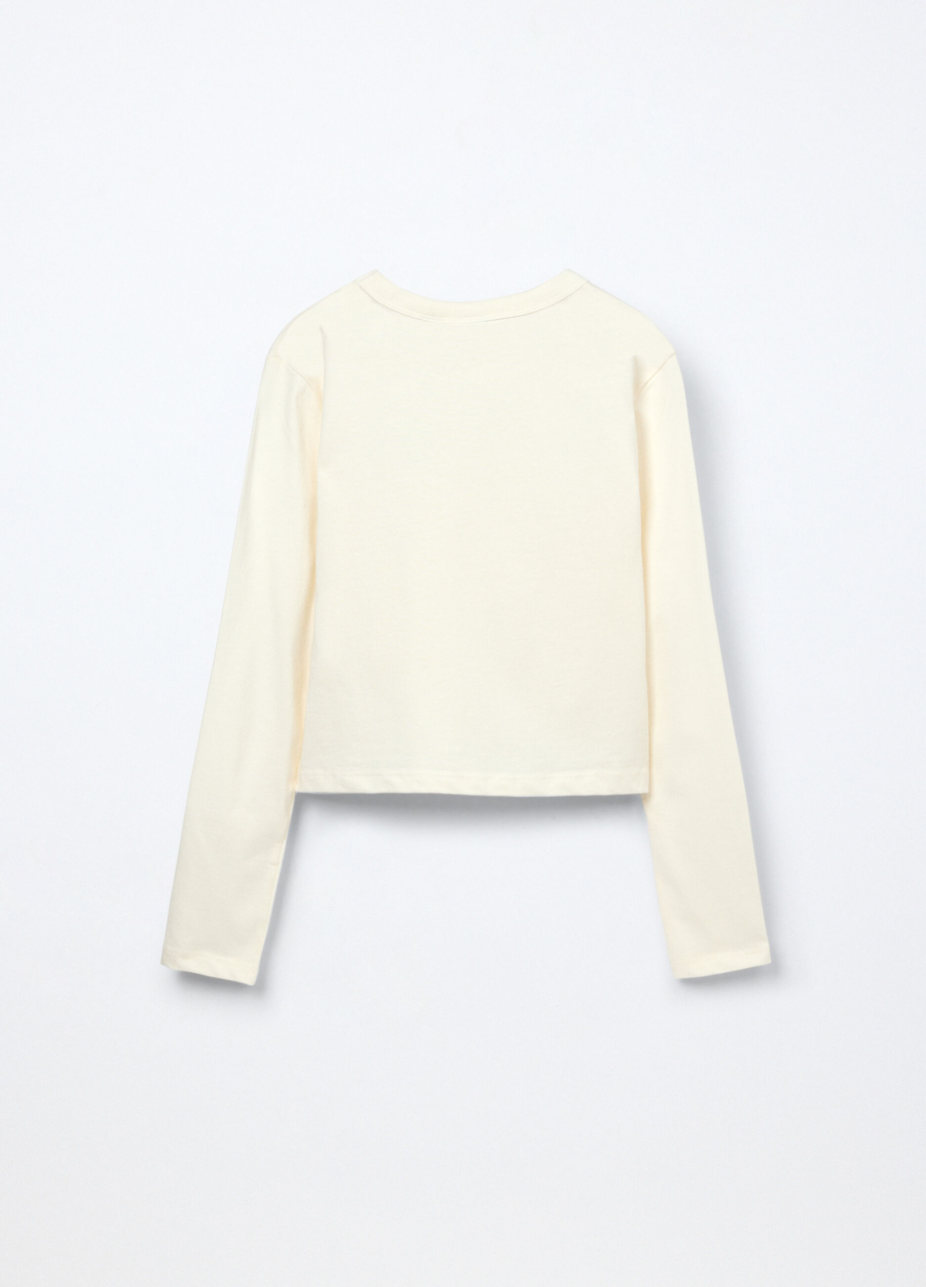 T-shirt in jersey di puro cotone ragazza_1