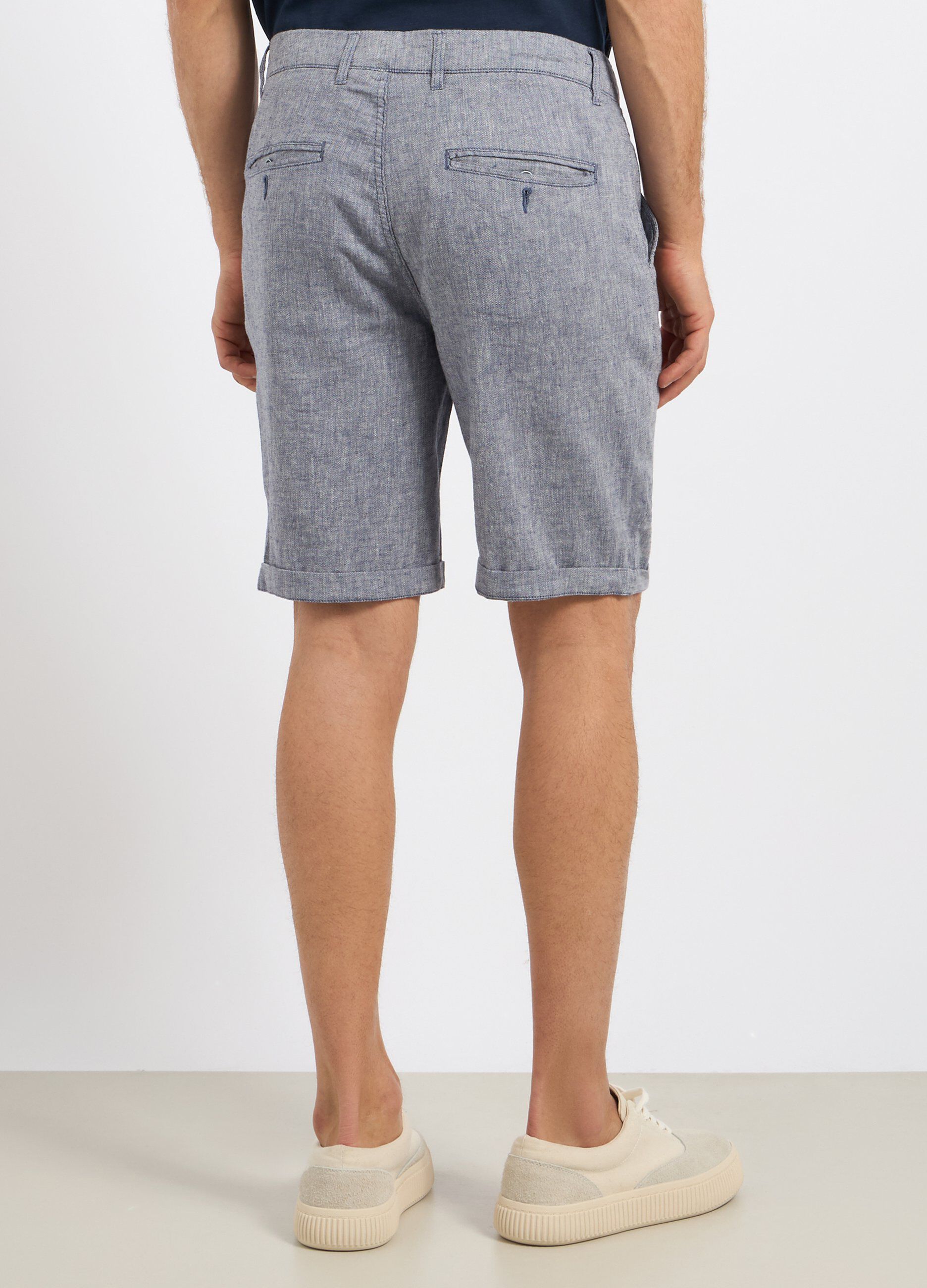 Bermuda in misto lino uomo_1