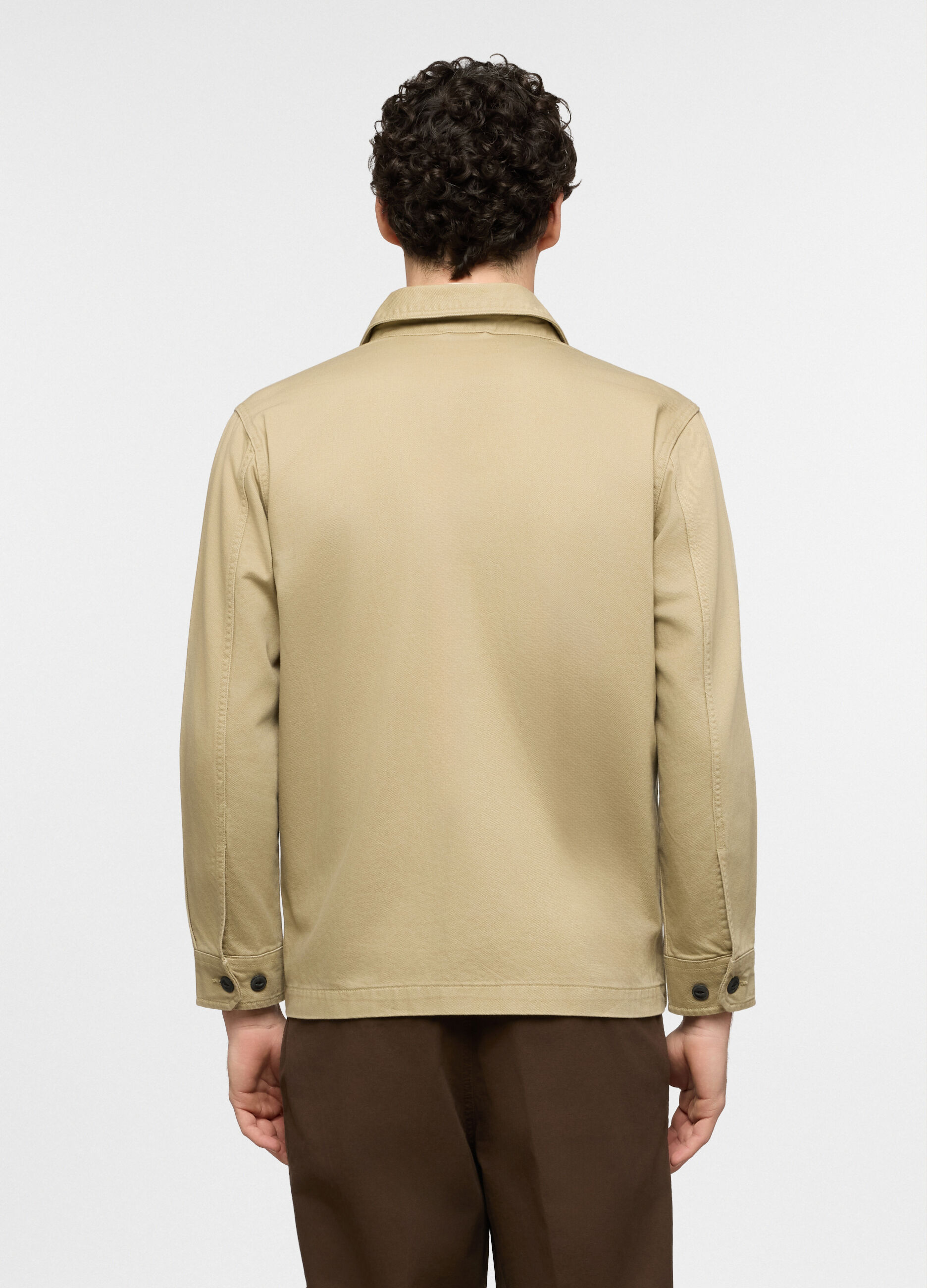 Overshirt in puro cotone uomo_1