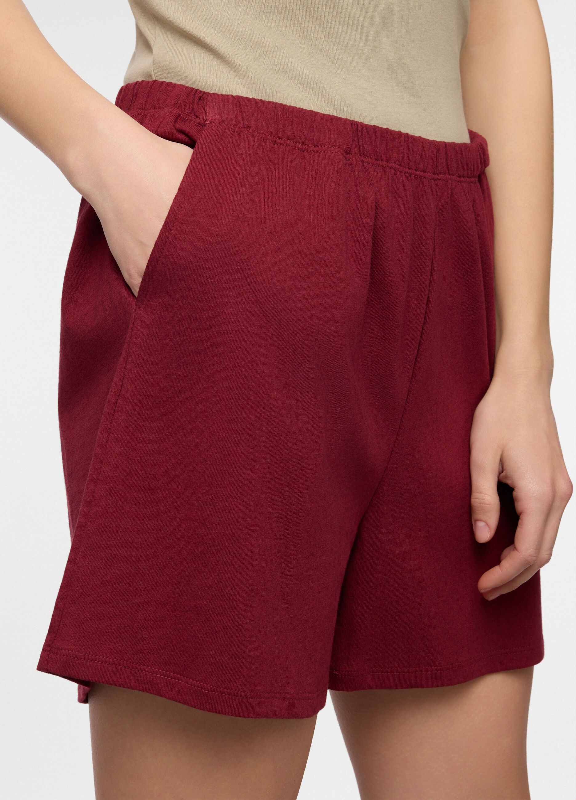 Shorts pigiama misto lino donna_2